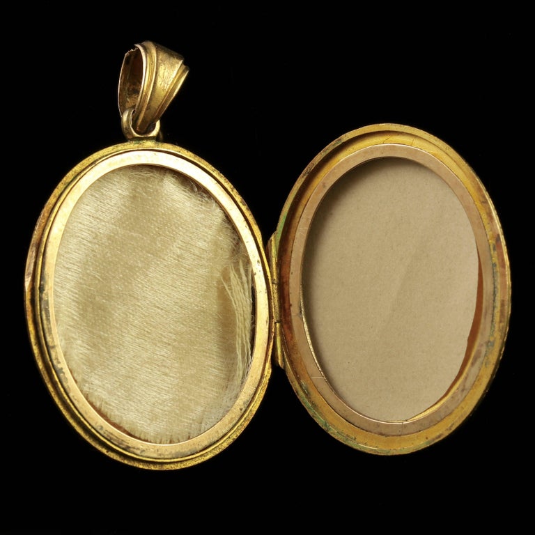 Antique Victorian Solid Gold Locket, circa 1870 at 1stDibs solid gold