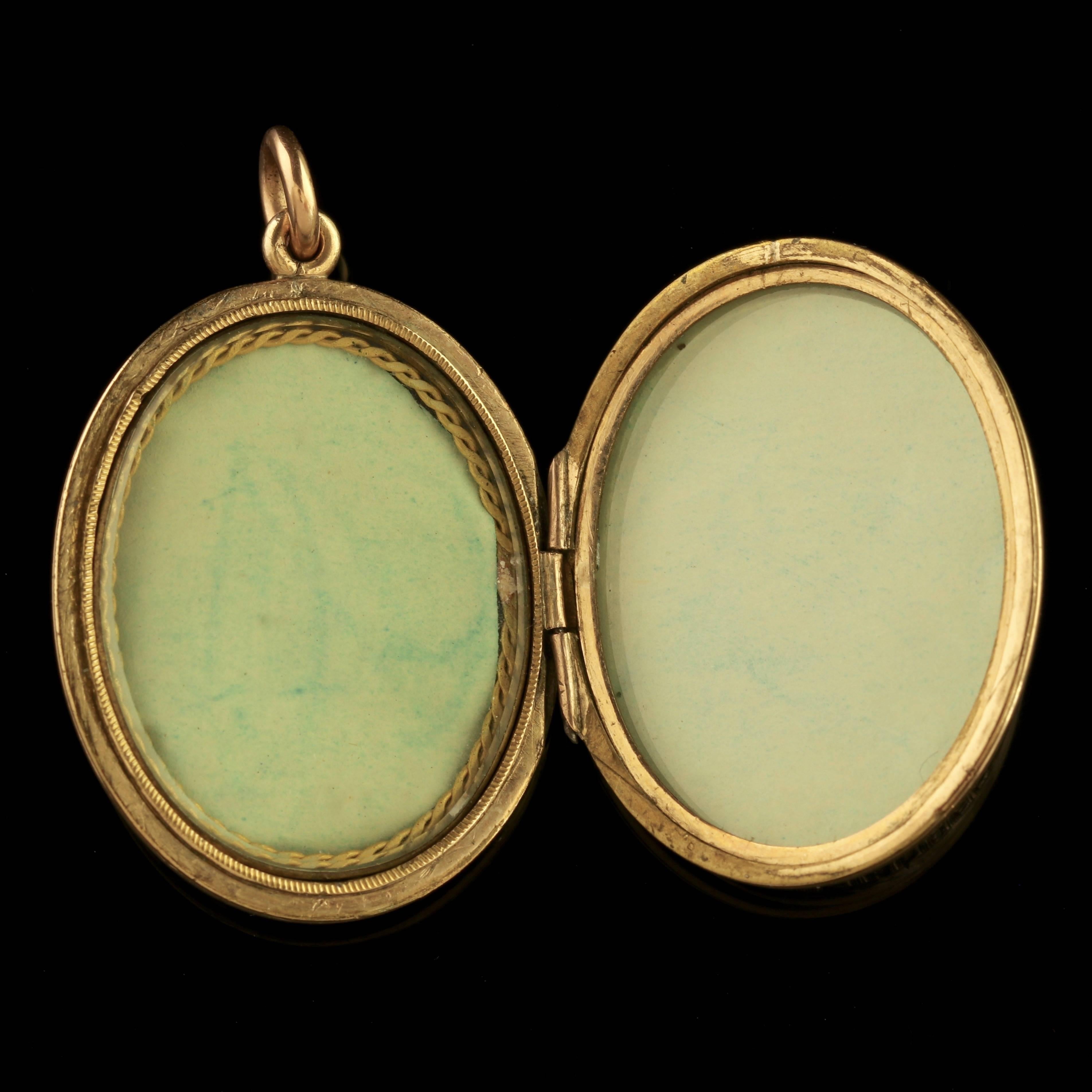 Antique Victorian Turquoise Pearl Forget Me Not Locket, circa 1880 1