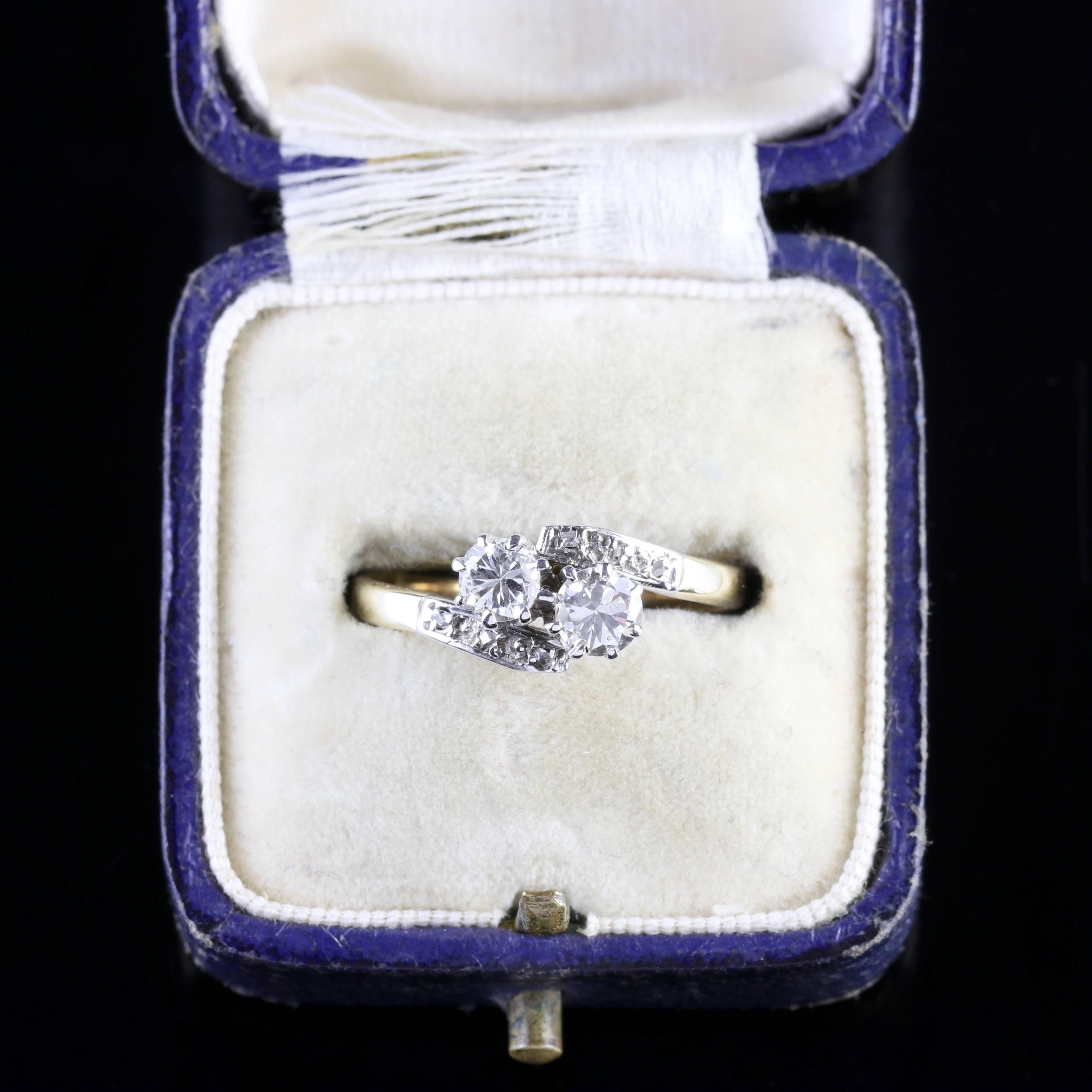 Antique Edwardian Diamond Twist Engagement Ring, circa 1910 2
