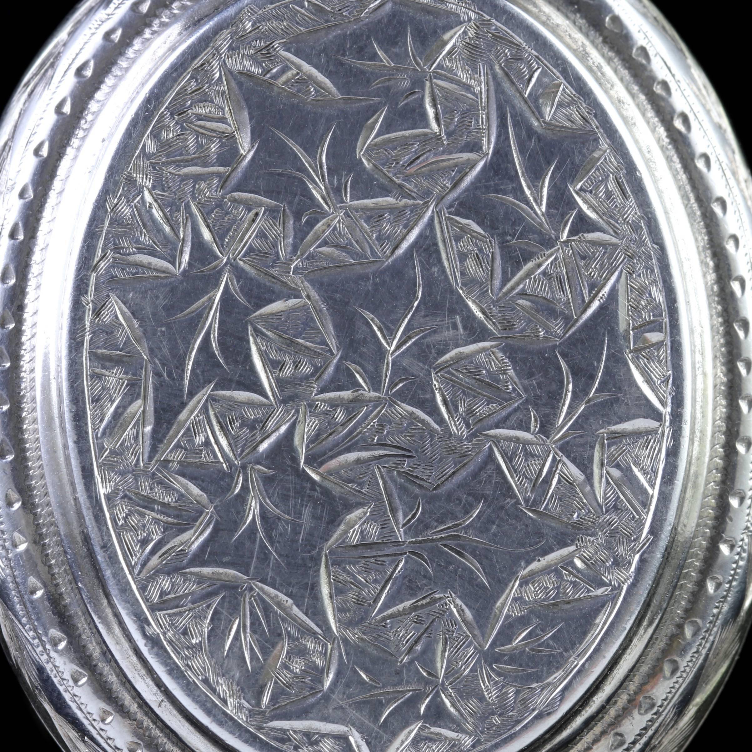 To read more please click continue reading below-

This fabulous antique Sterling Silver engraved Ivy locket is Circa 1880.

The wonderful locket is beautifully engraved with foliate motifs and detailed Ivy which represents a loving eternal