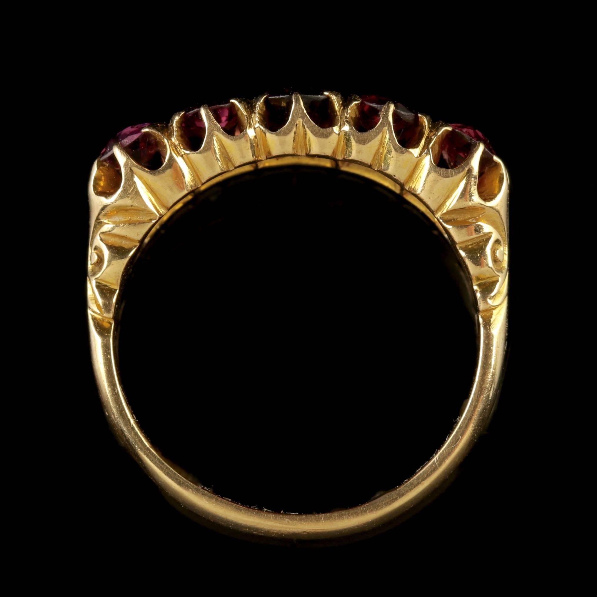 antique almandine garnet engagement rings