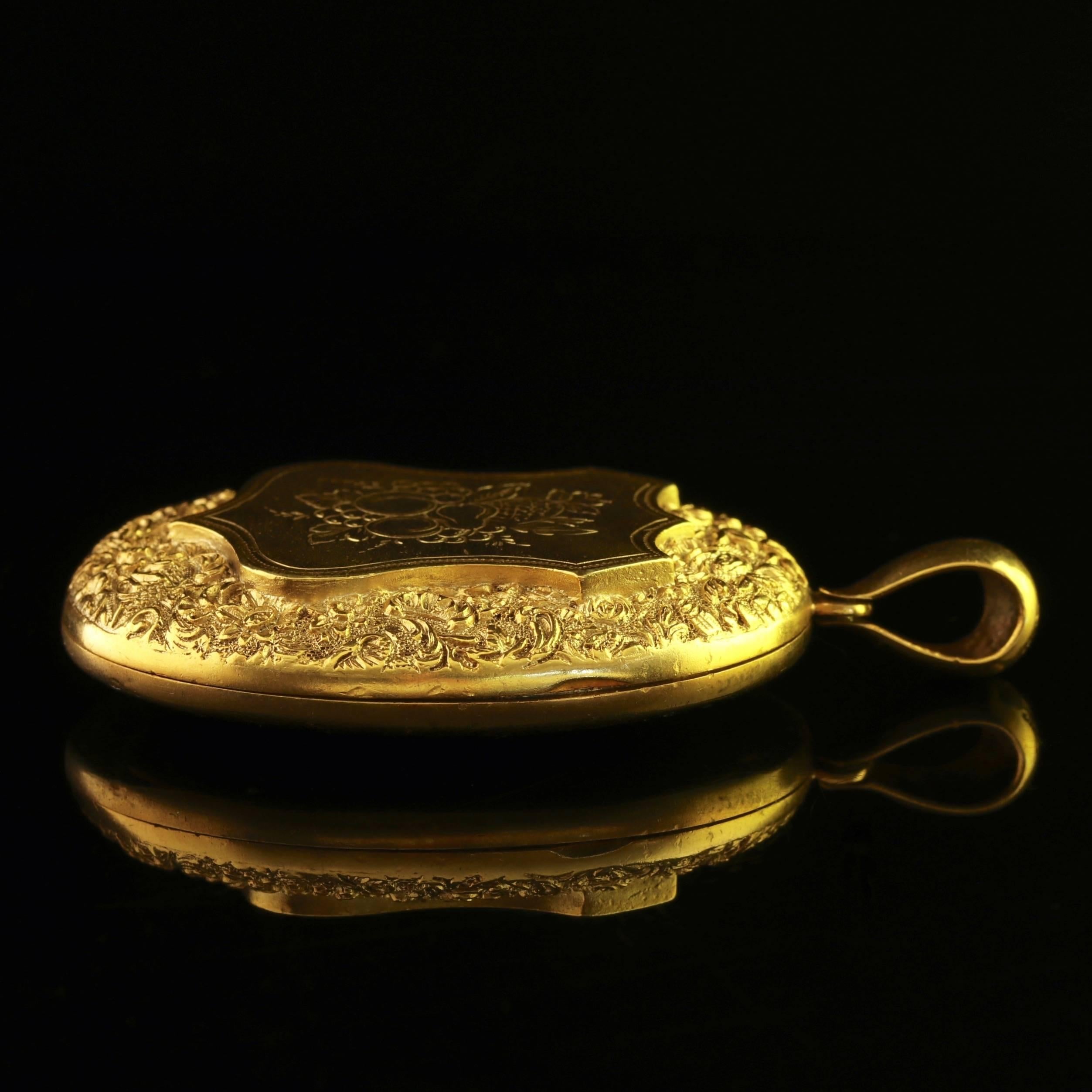 large gold lockets