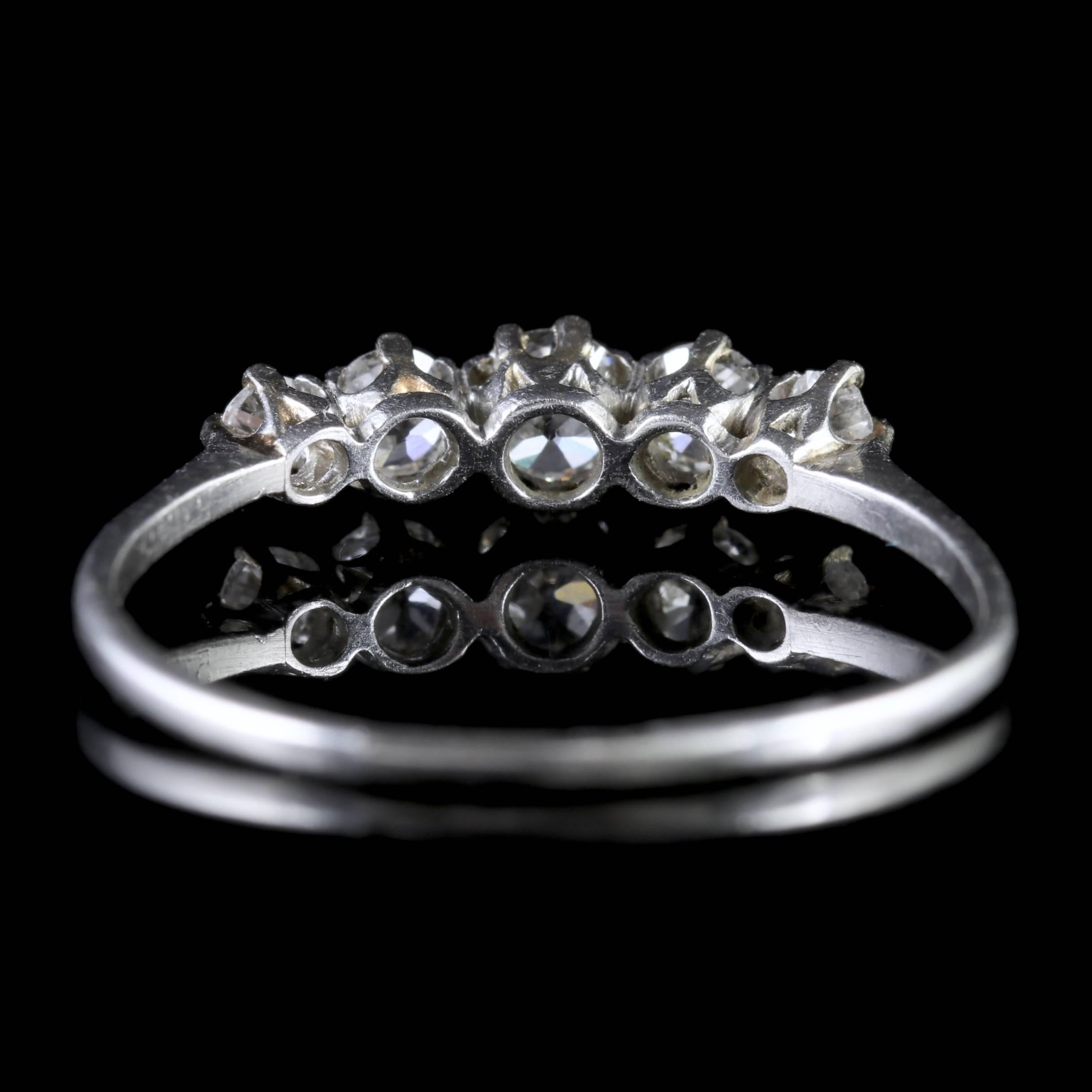 18 carat white gold eternity ring