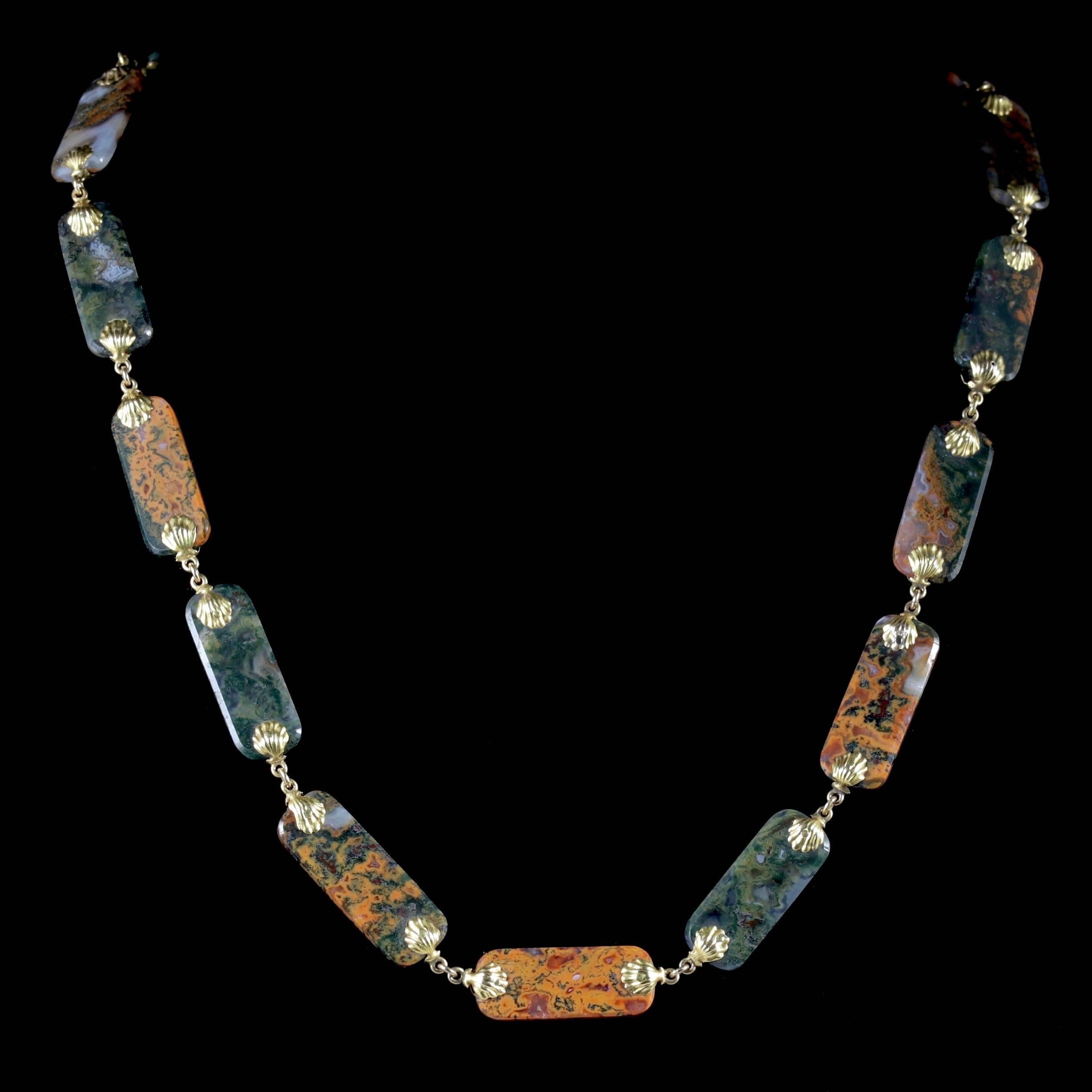To read more please click continue reading below-

This fabulous antique 18ct Yellow Gold Scottish Agate necklace is genuine Georgian Circa 1800.

Due to its age, Georgian jewellery is quite rare, with some pieces almost three hundred years old.