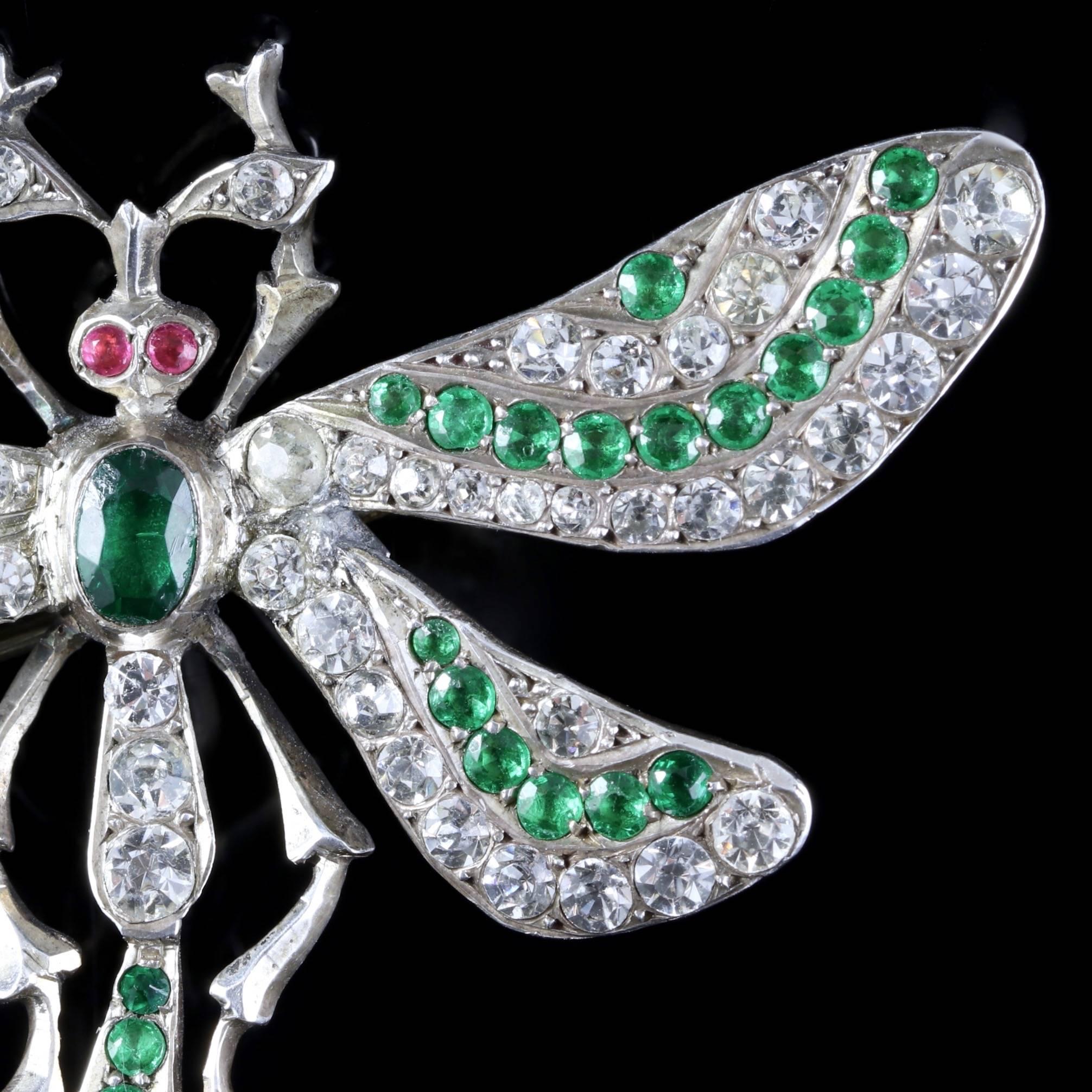 To read more please click continue reading below-

This fabulous antique Victorian Sterling Silver dragonfly brooch is genuine Victorian Circa 1900. 

Dragonfly or insect jewellery is highly collectable and was once a symbol of good luck to the