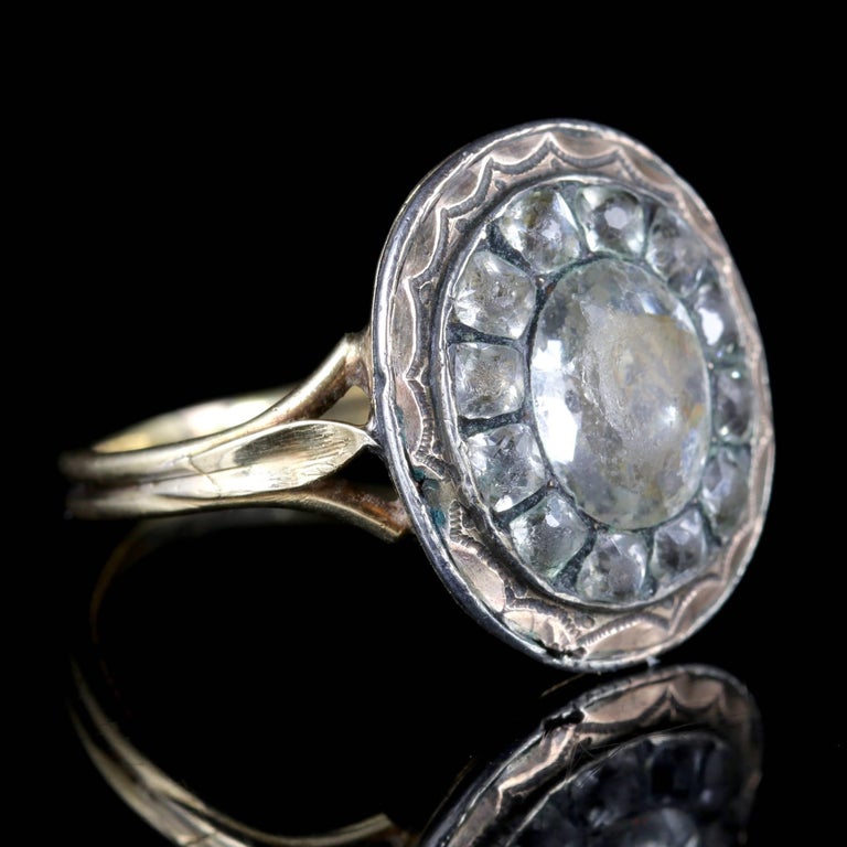 Antique Paste Ring 18ct Gold, circa 1760 at 1stDibs antique