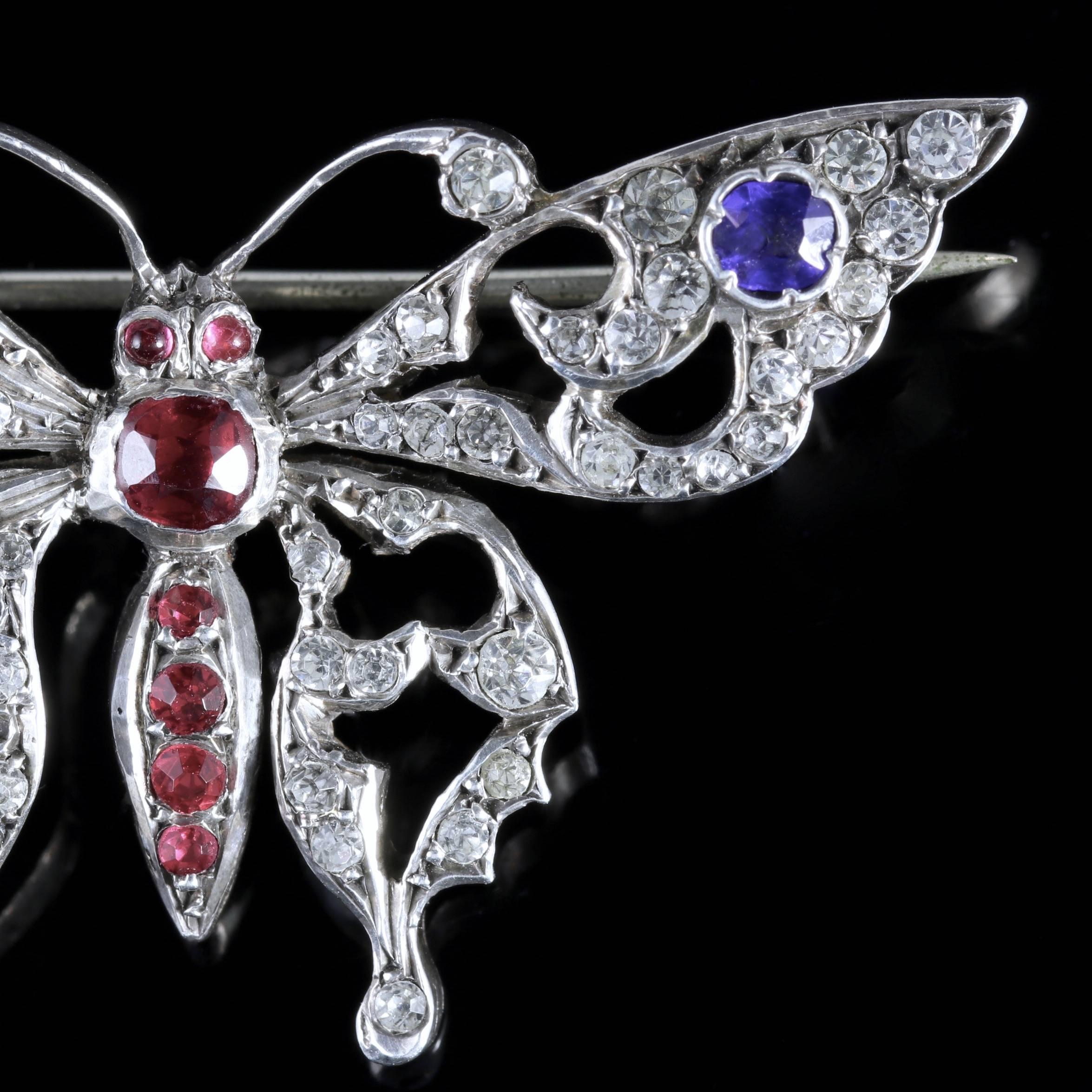 To read more please click continue reading below-

This wonderful antique French Sterling Silver Butterfly brooch is genuine Victorian Circa 1900. 

Butterfly or insect jewellery is highly collectable and was a symbol of good luck to the wearer