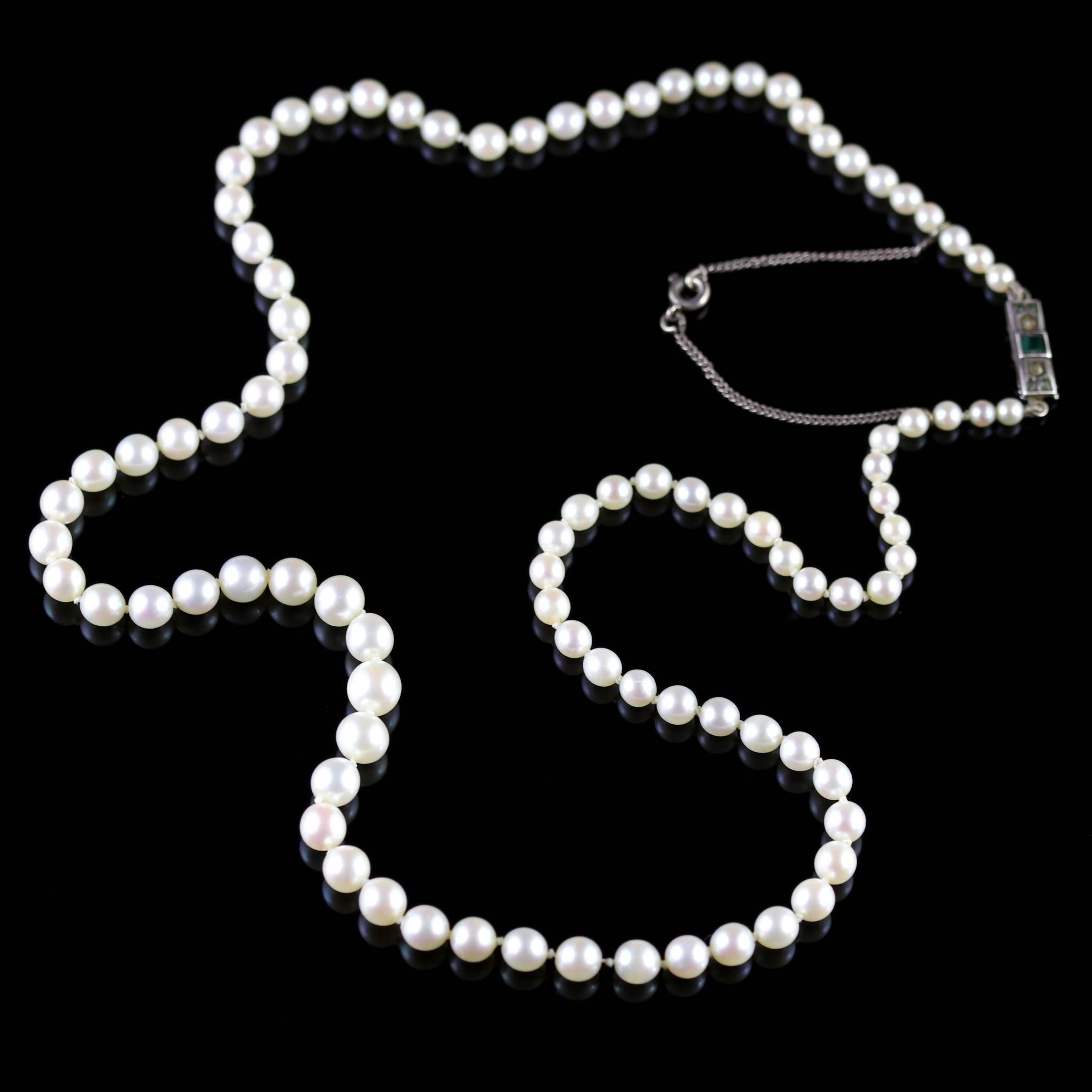antique pearl necklace