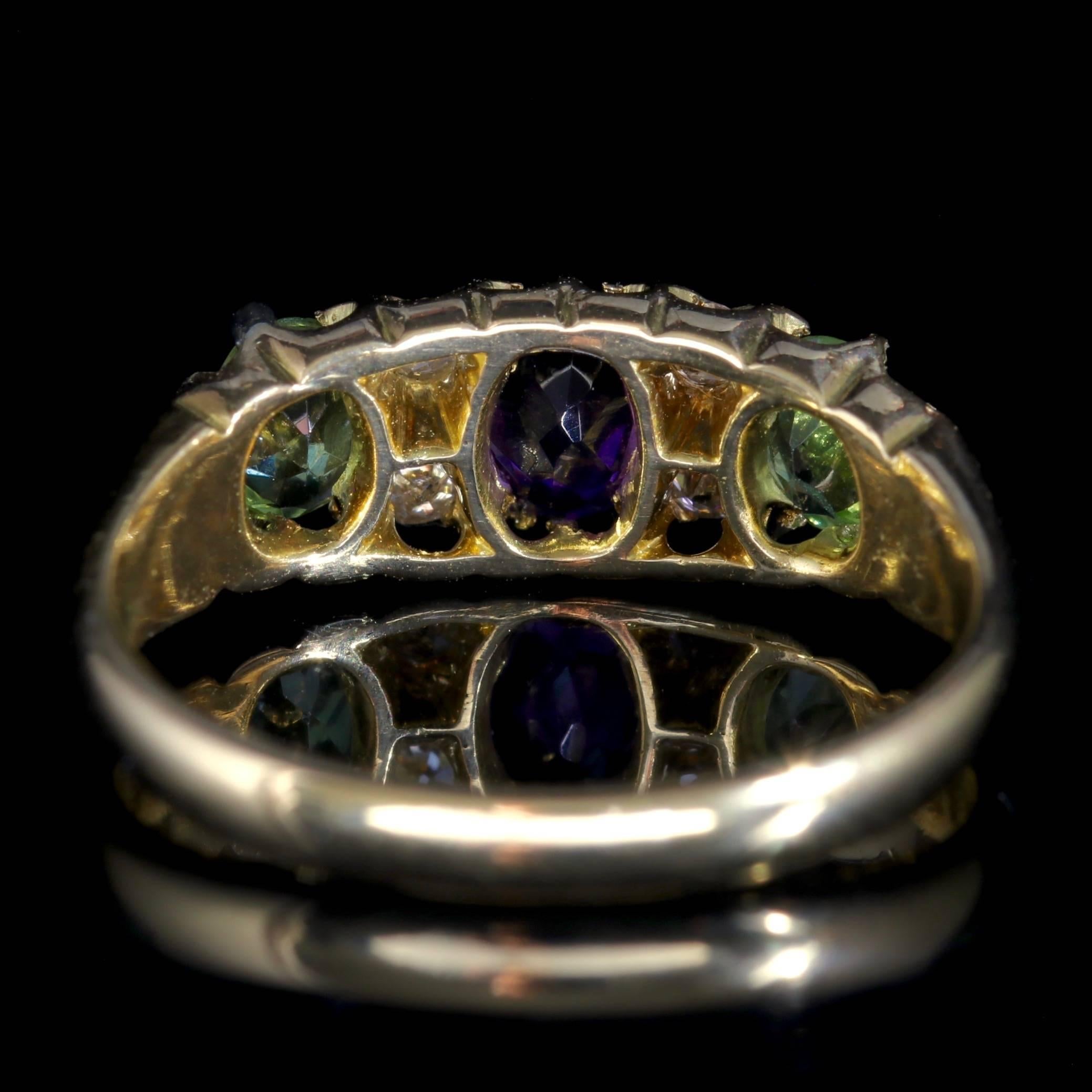 Antique Victorian Suffragette Ring 18 Carat Gold Dated Chester, 1905 In Excellent Condition In Lancaster, Lancashire