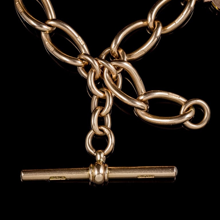 Antique Victorian 9 Carat Rose Gold Albert Chain Necklace, circa 1880 ...