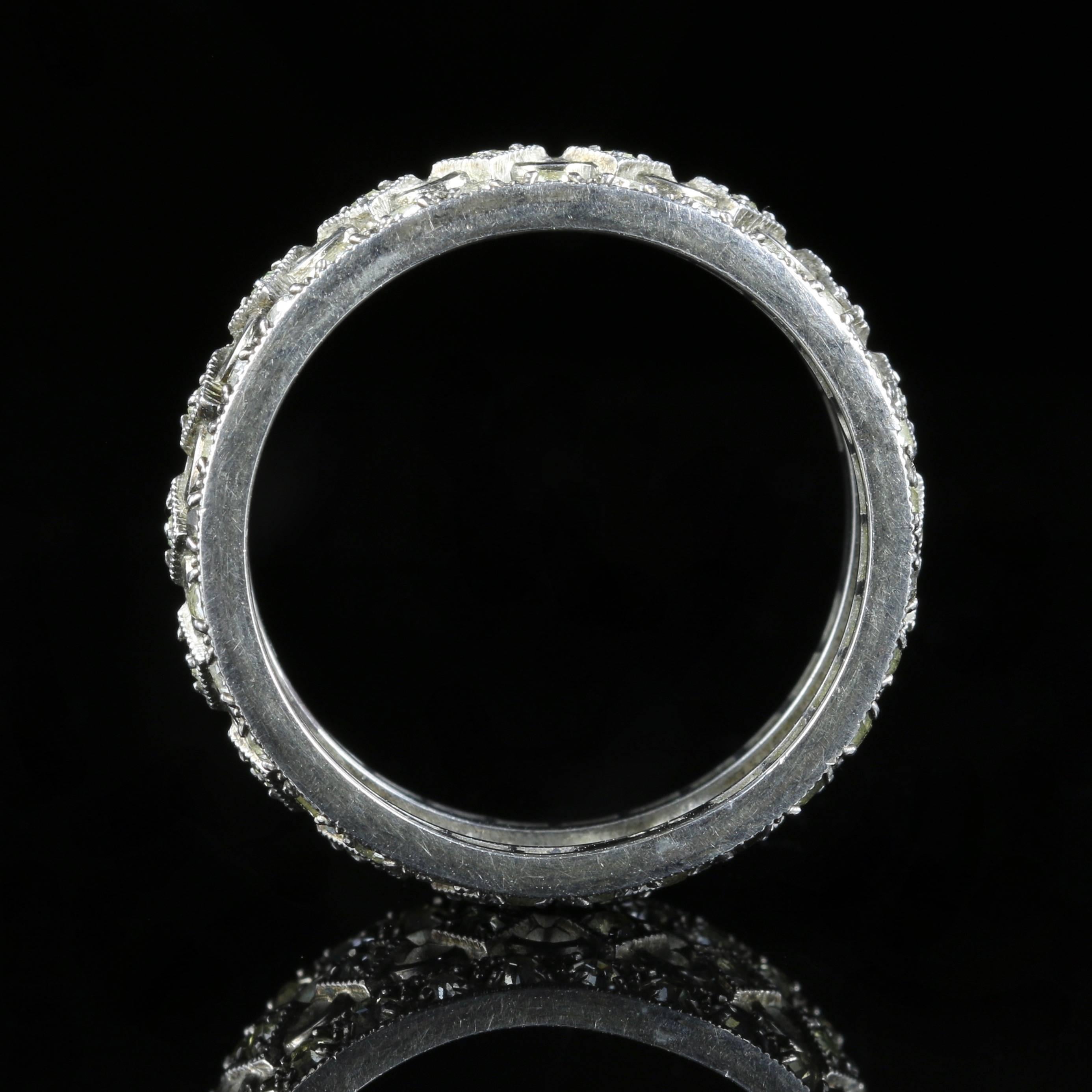Antique Victorian Paste Eternity Ring, circa 1900 In Excellent Condition In Lancaster, Lancashire