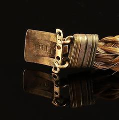 Antique Georgian Mourning Bracelet with Pearl Clasp, circa 1800