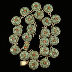 Antique Victorian Micro Mosaic Full Collar circa 1860