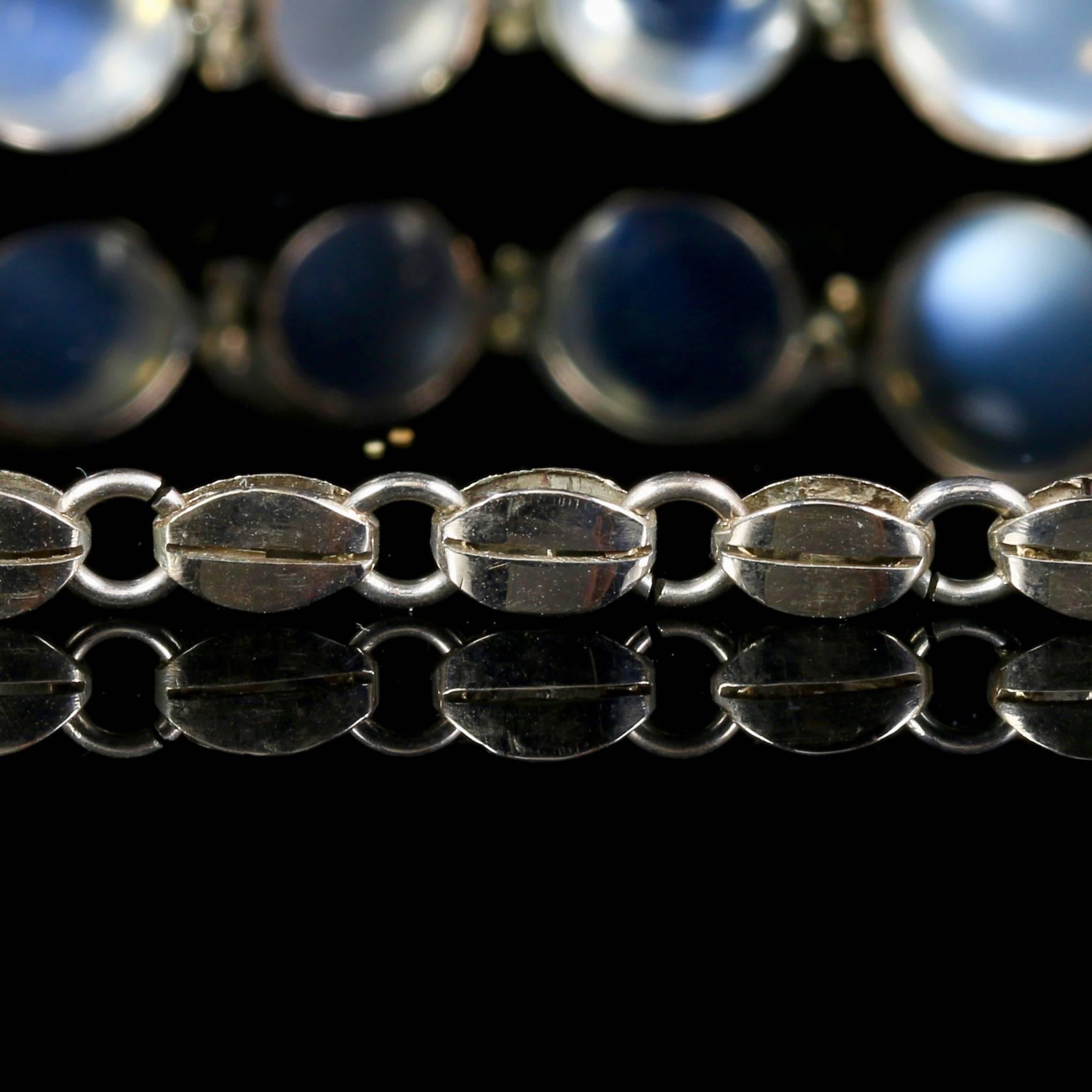 Women's Antique Victorian 9 Carat Gold Moonstone Bracelet
