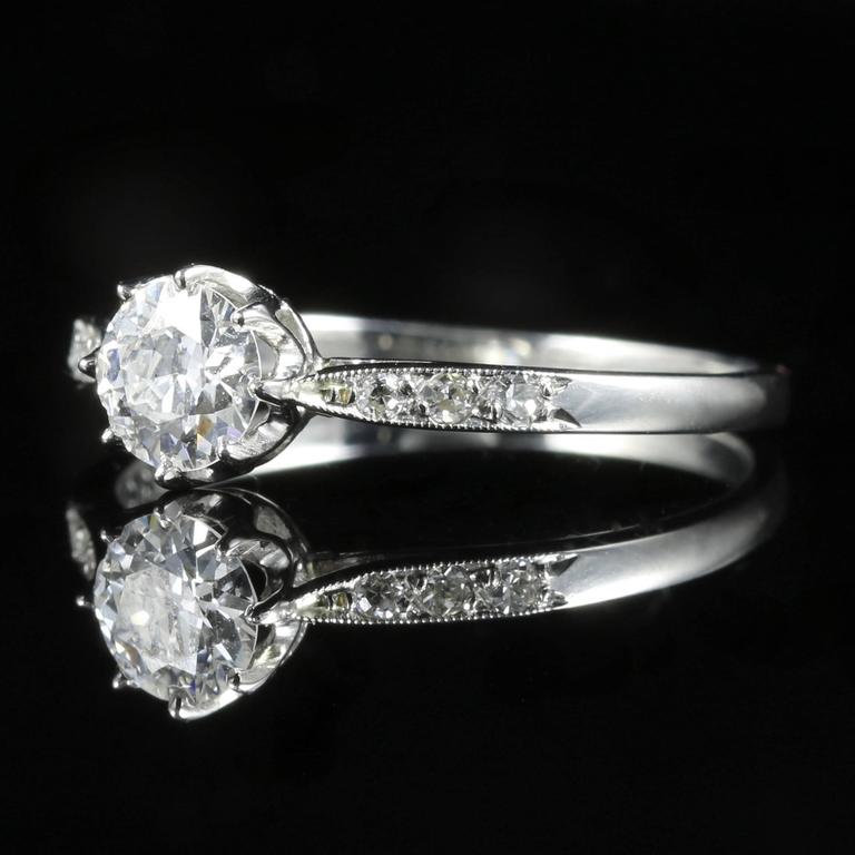 Vintage platinum diamond rings