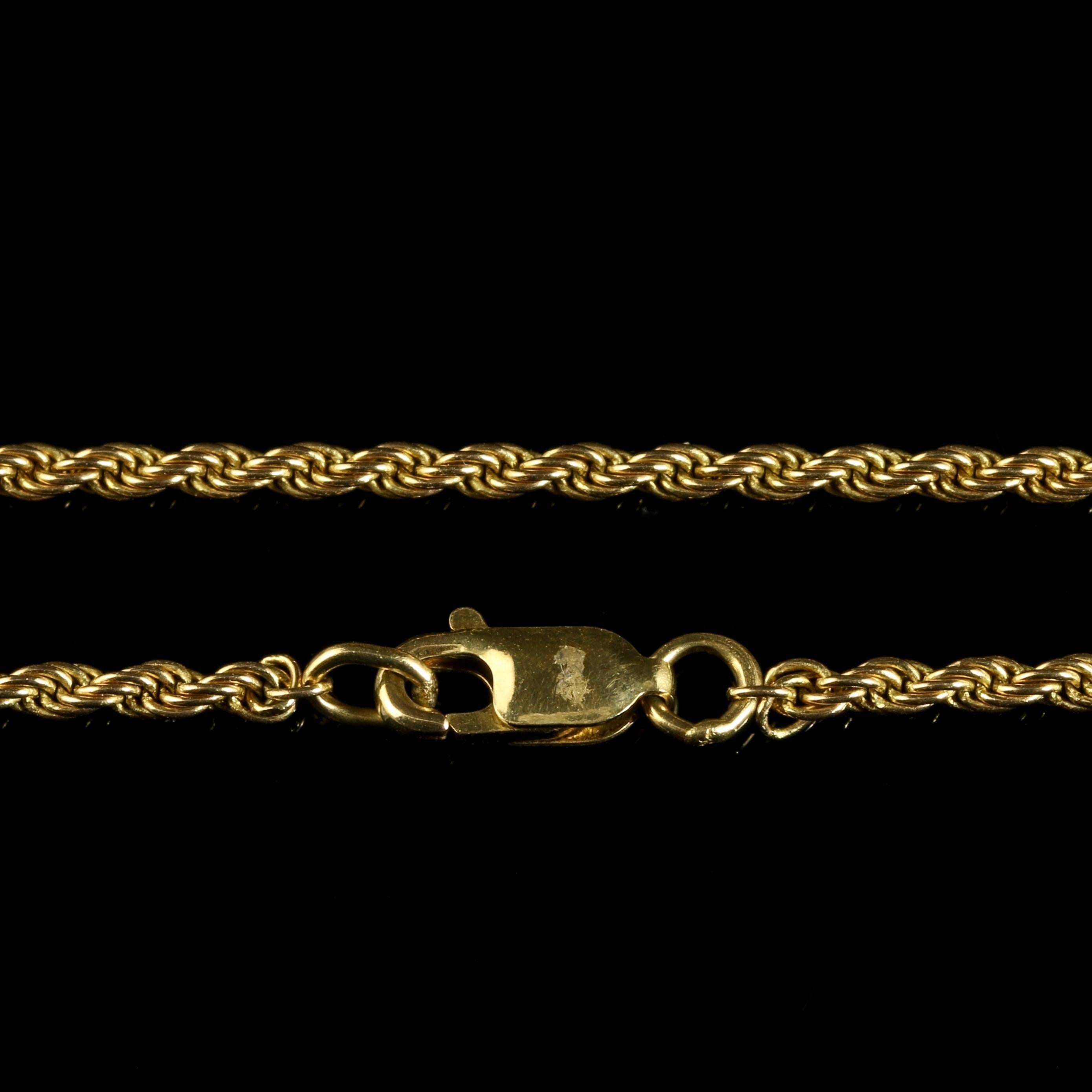 Antique Victorian Diamond Locket Heart Locket and Chain 15 Carat Gold 1