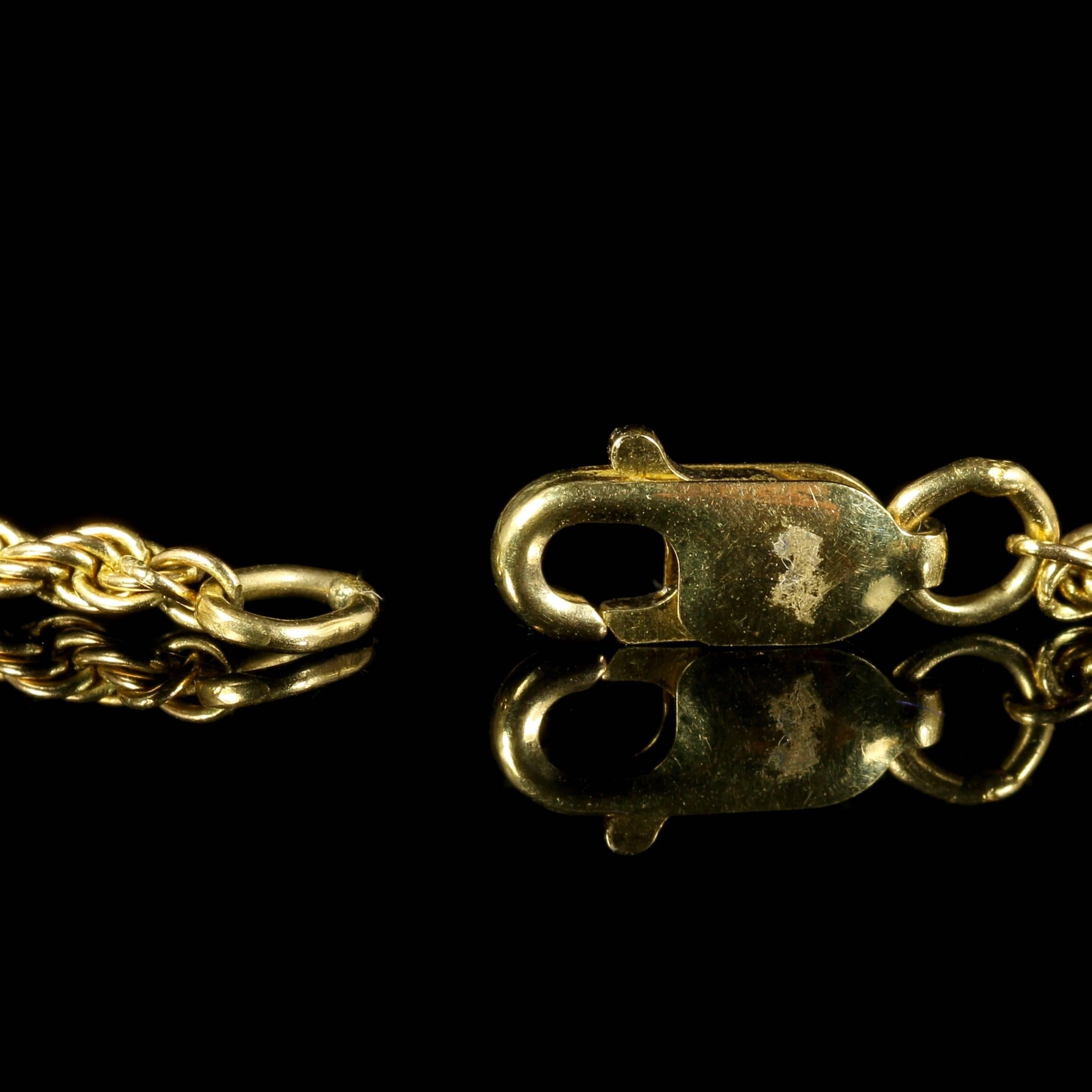 Antique Victorian Diamond Locket Heart Locket and Chain 15 Carat Gold 2