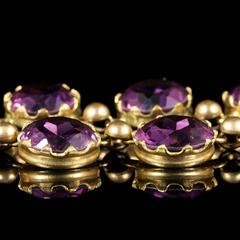 Antique Victorian Purple Paste Necklace, circa 1860