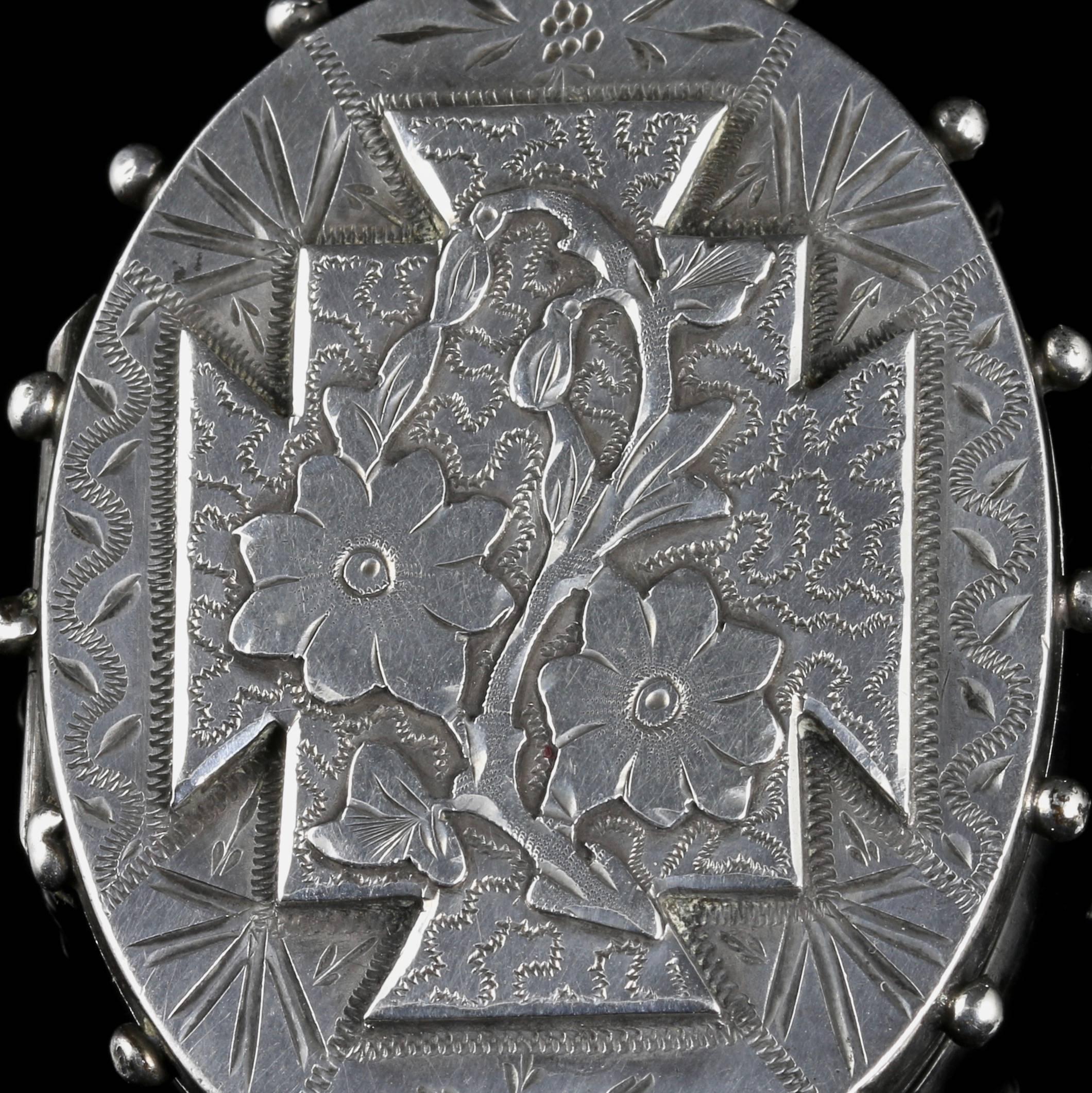 vintage silver locket