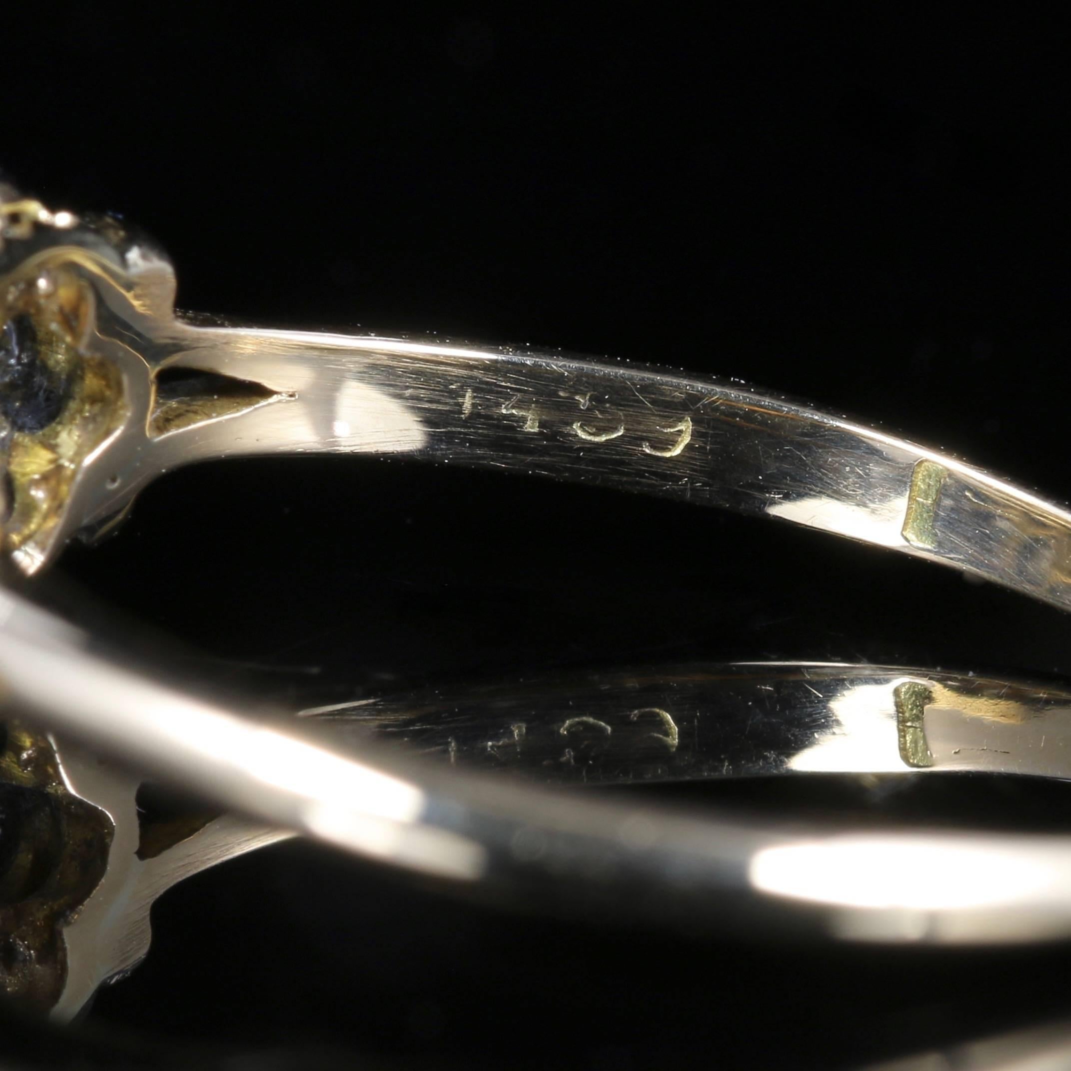 Antique Victorian Diamond Cluster Ring 18 Carat Gold, circa 1900 1
