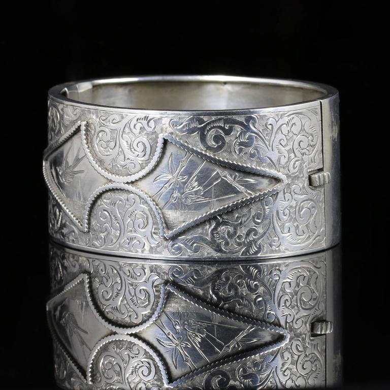 Victorian silver bangle clearance