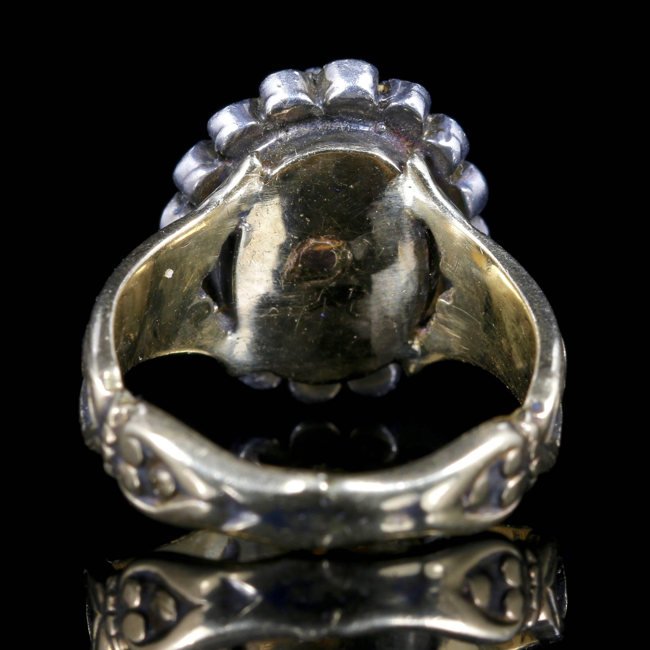 Women's or Men's Modern Memento Mori Diamond Skull Cross Bone Diamond Ring 18 Carat Gold