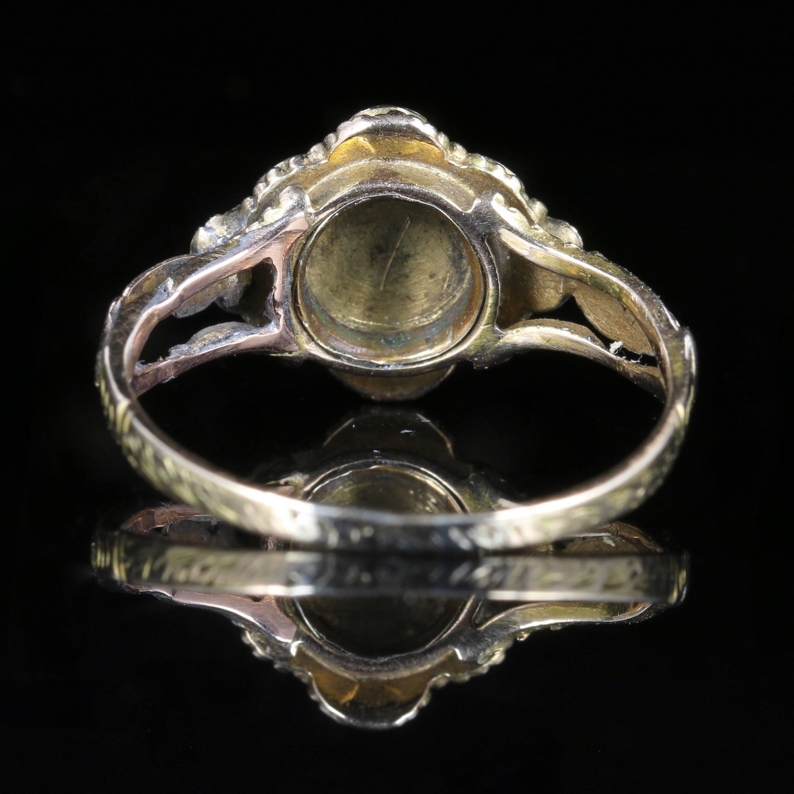 Antique Georgian Suffragette Ring 18 Carat Gold, circa 1800 In Excellent Condition In Lancaster, Lancashire