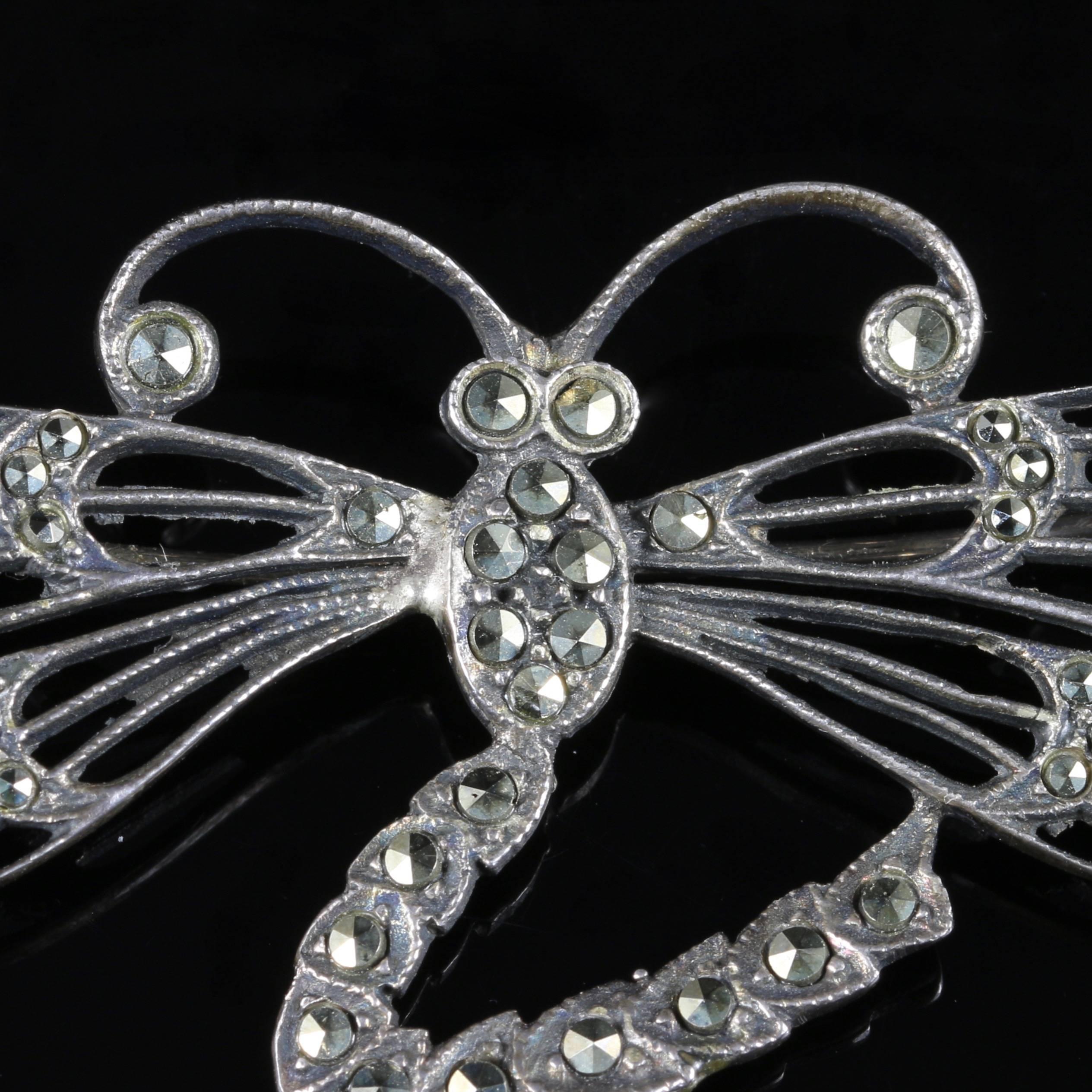 antique dragonfly brooch