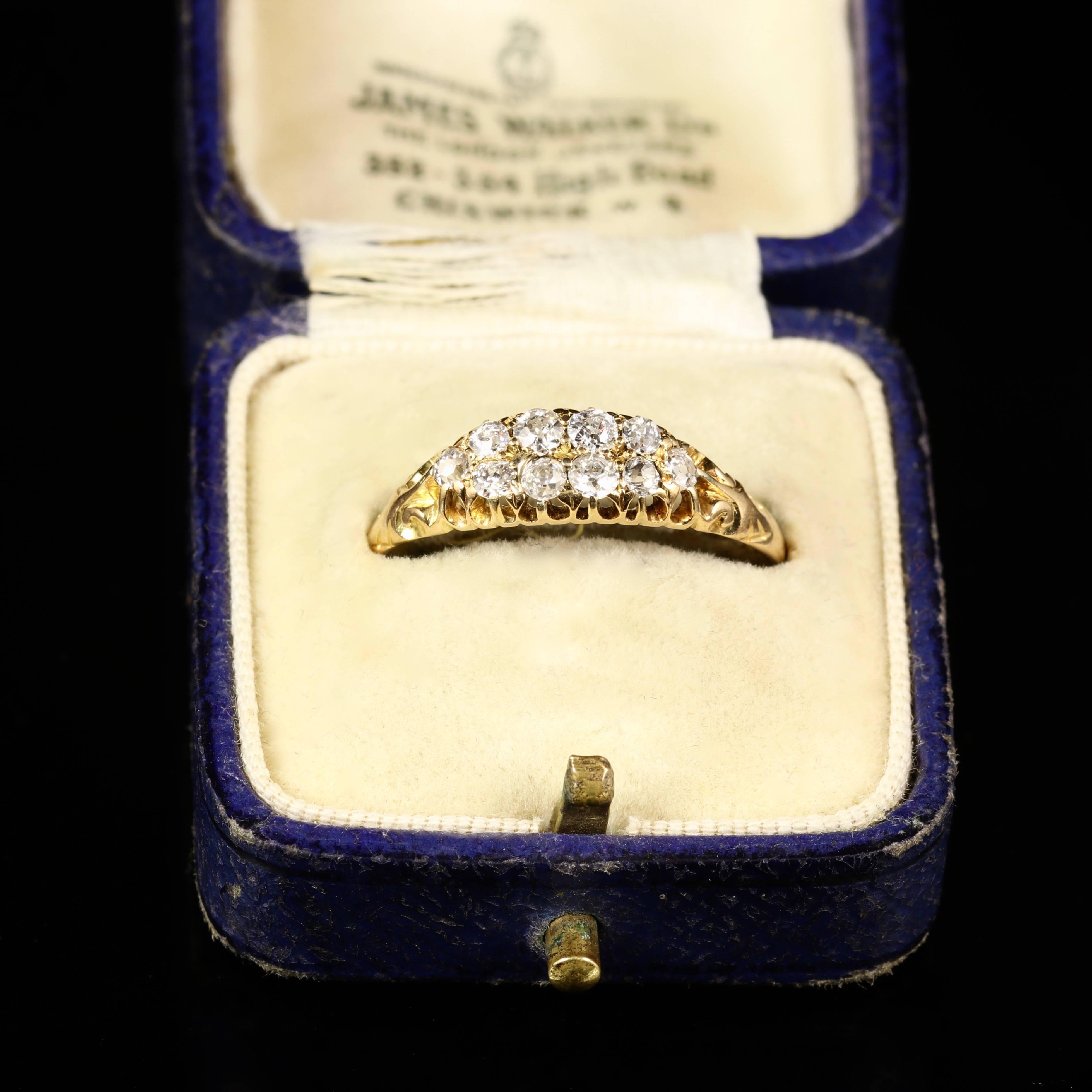 Antique Victorian Diamond Ring 18 Carat Gold 3