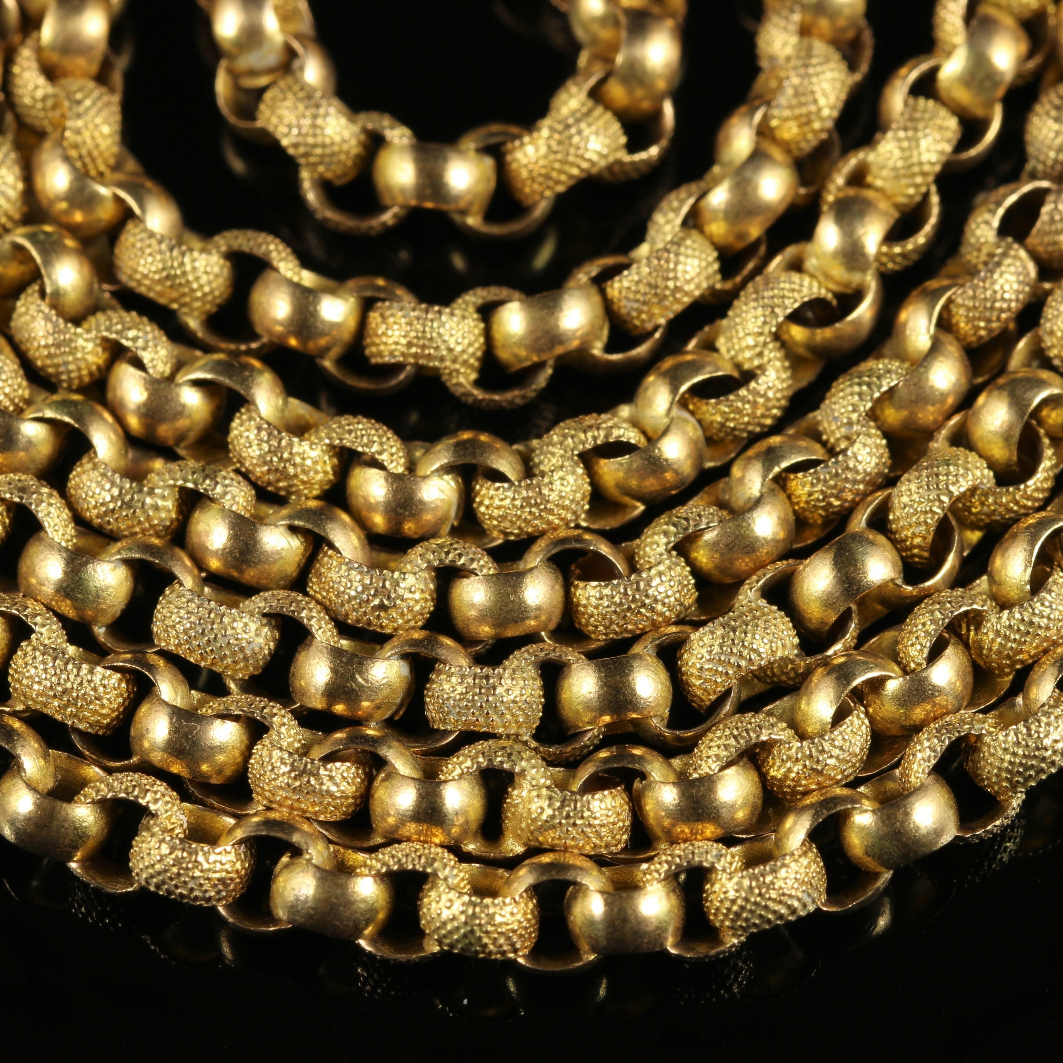 Antique Georgian Long Guard Chain 18 Carat Gold, circa 1780 2