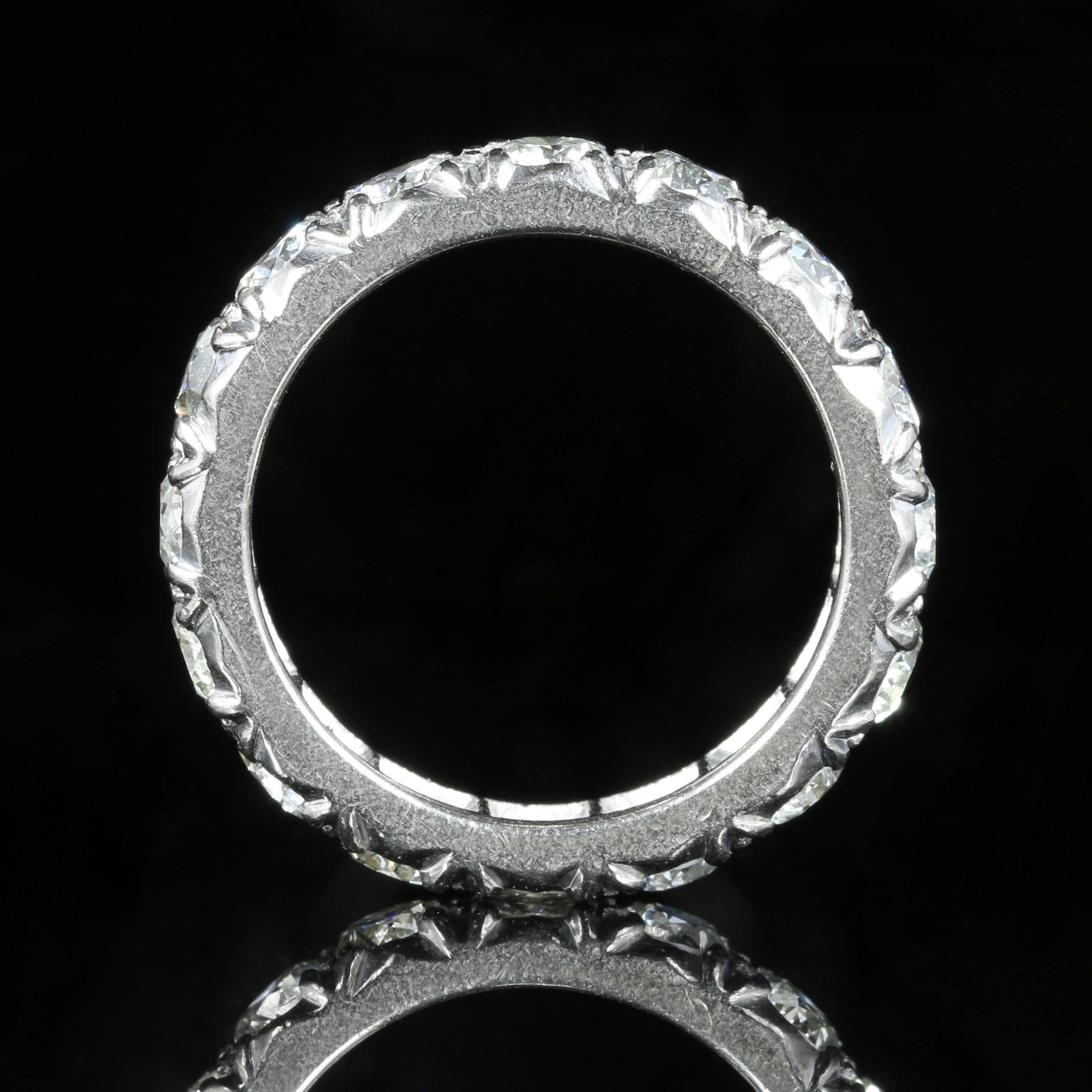 vintage diamond eternity rings