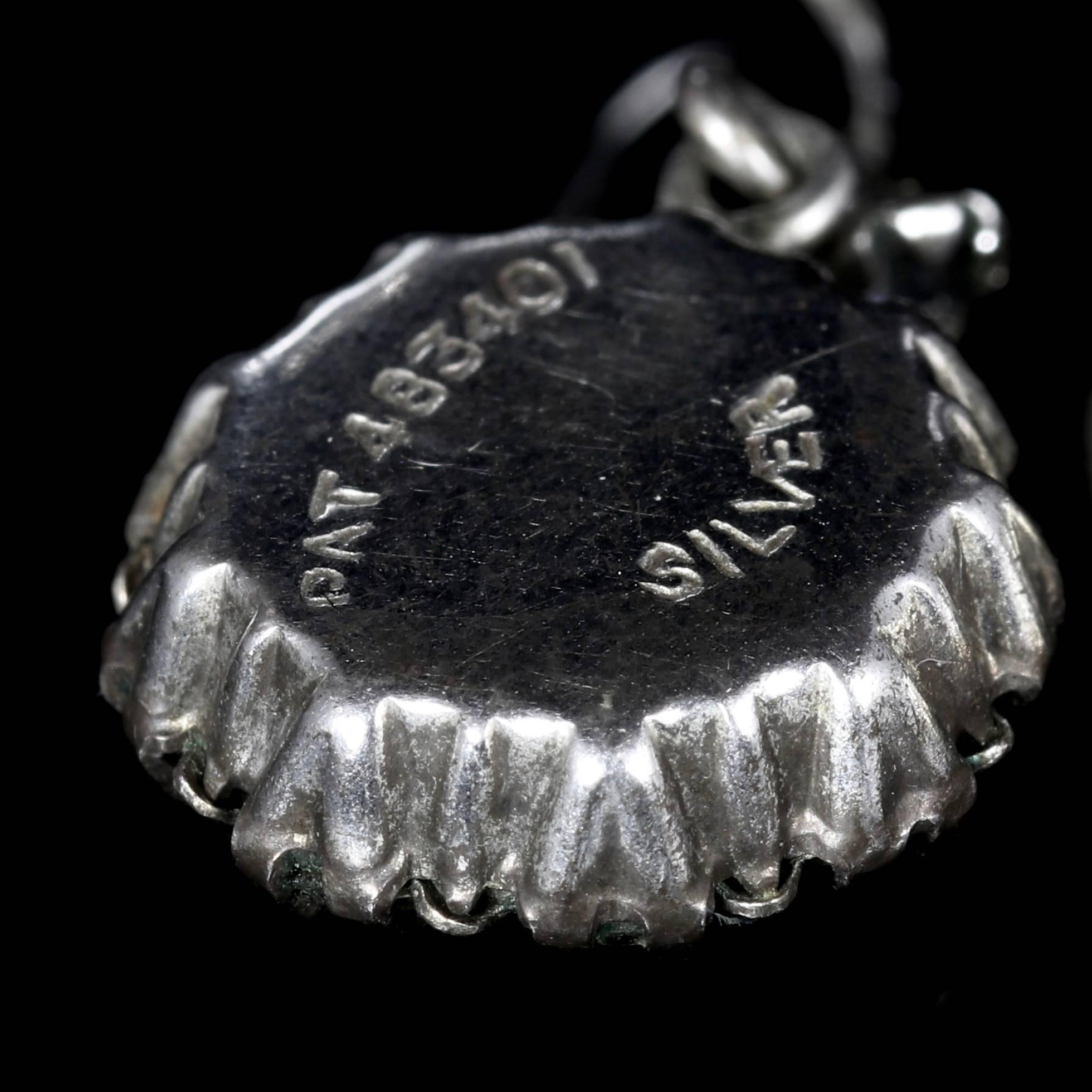 Antique Victorian Silver Paste Earrings 3