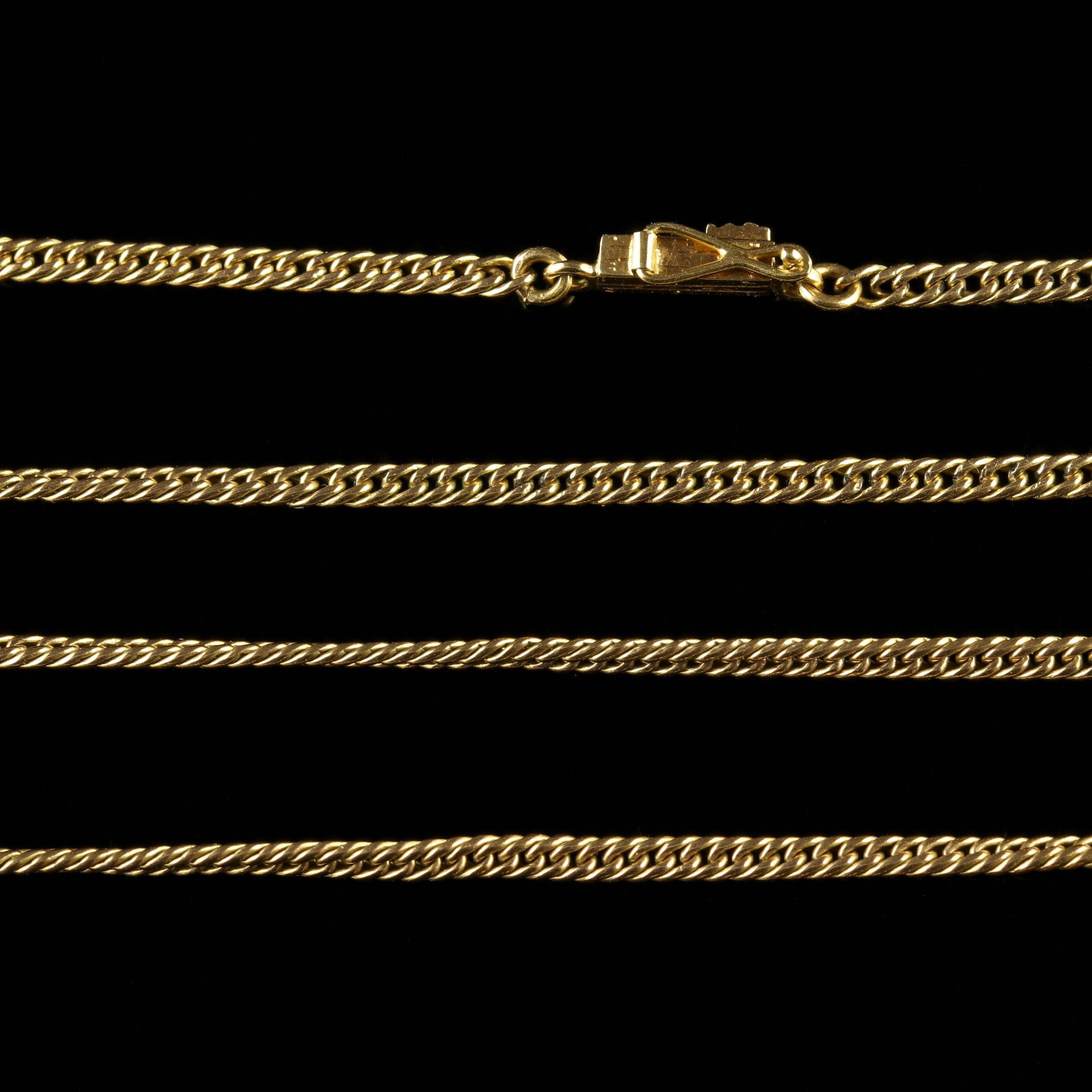 Women's Vintage Citrine Pendant and Chain 14 Carat Gold, 1950