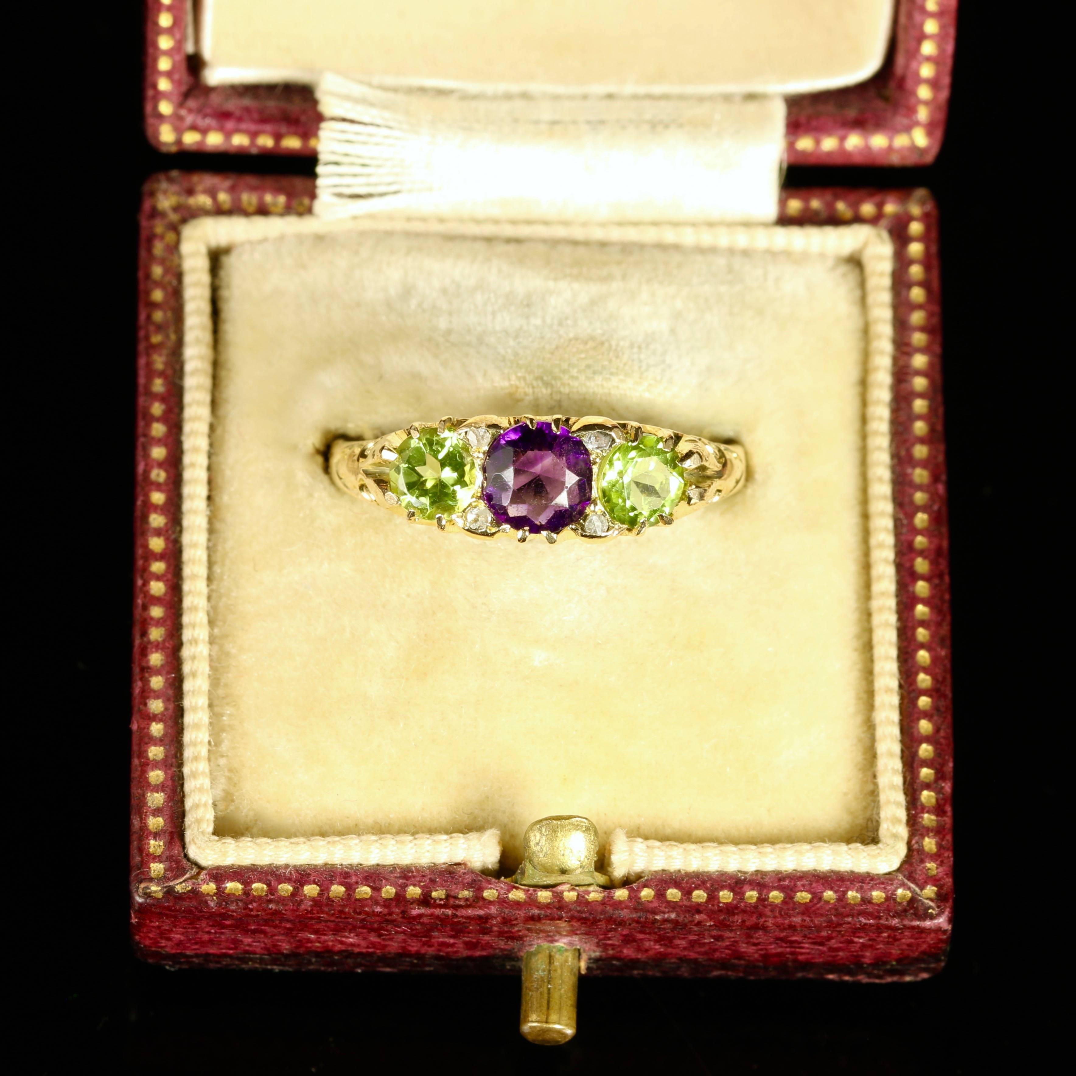 Antique Edwardian Suffragette Ring Dated Birmingham, 1907 2