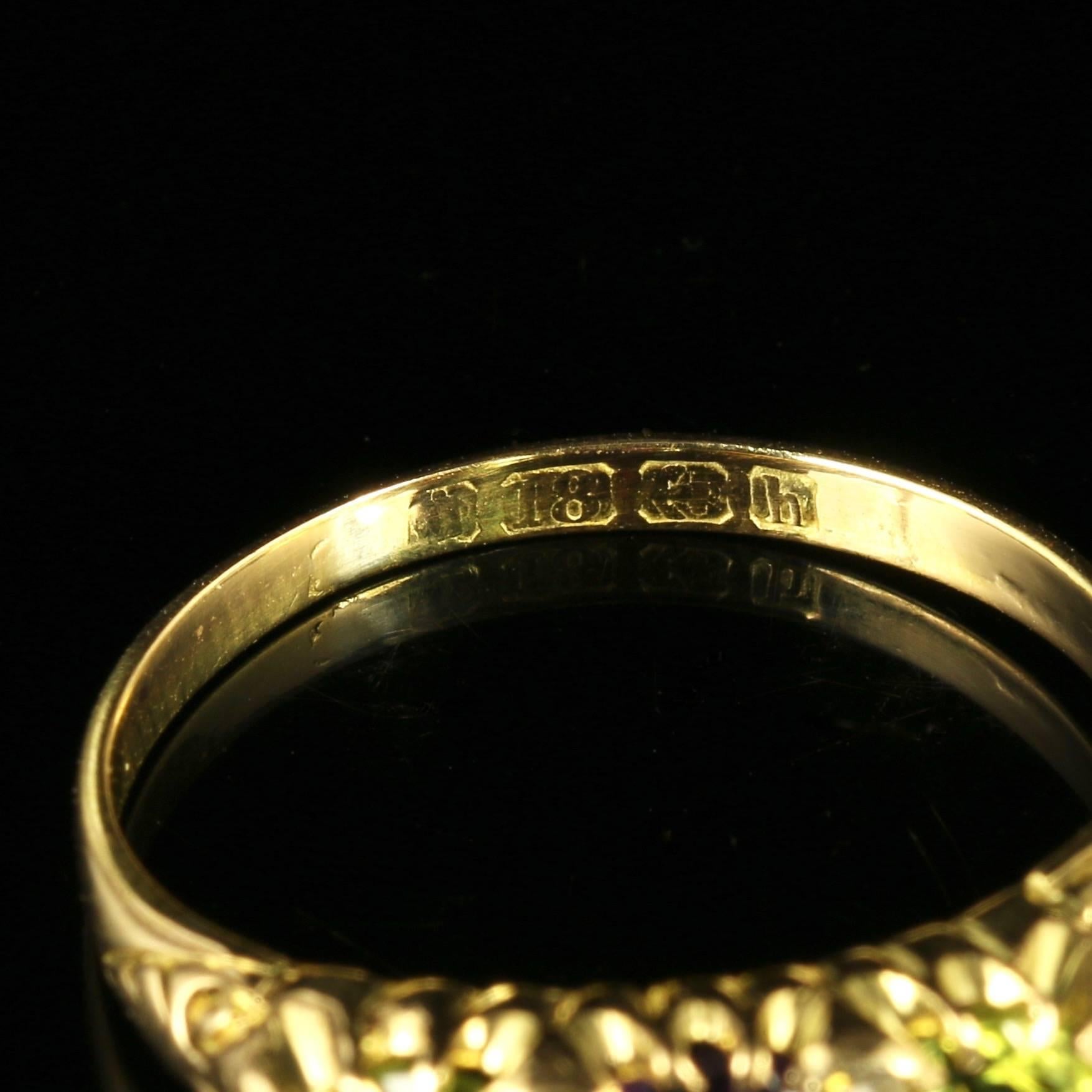 Antique Edwardian Suffragette Ring Dated Birmingham, 1907 1