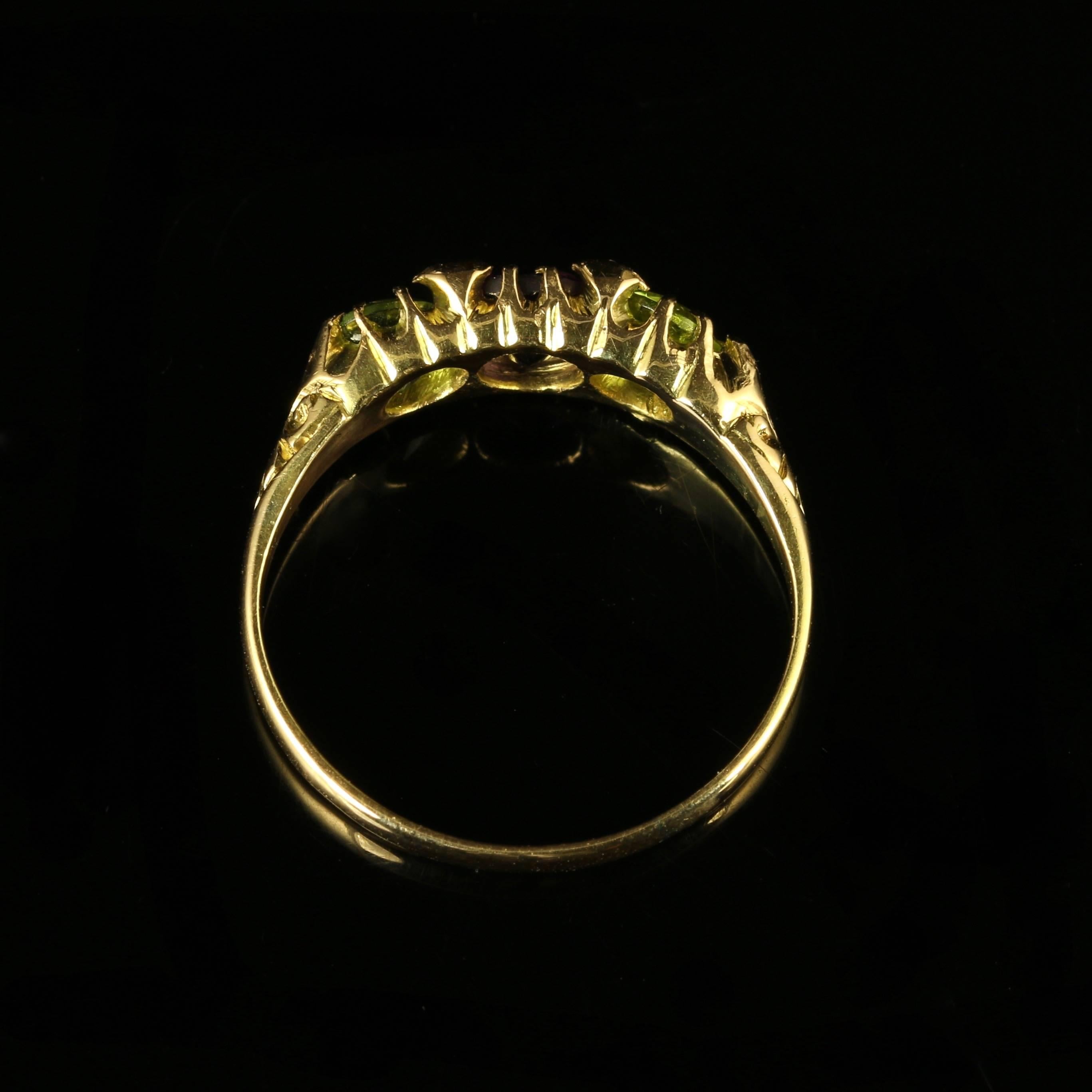 Women's or Men's Antique Edwardian Suffragette Ring Dated Birmingham, 1907