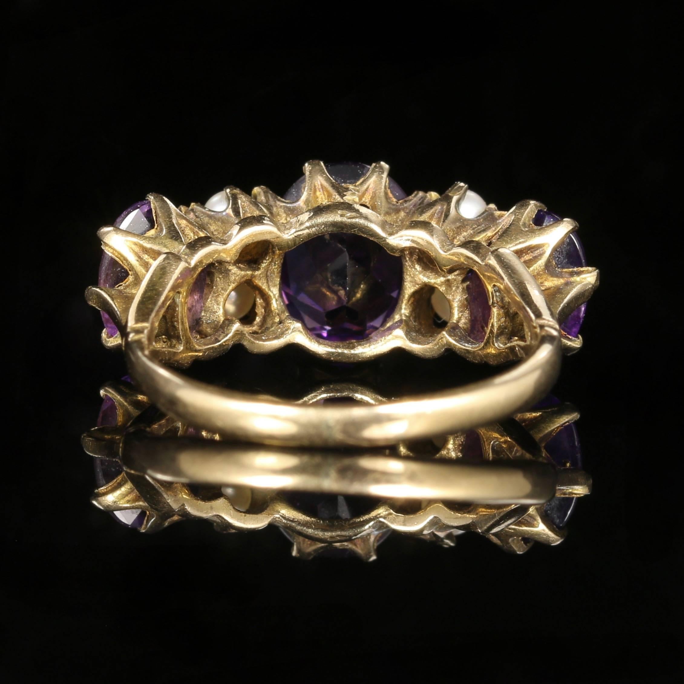 9 carat amethyst ring