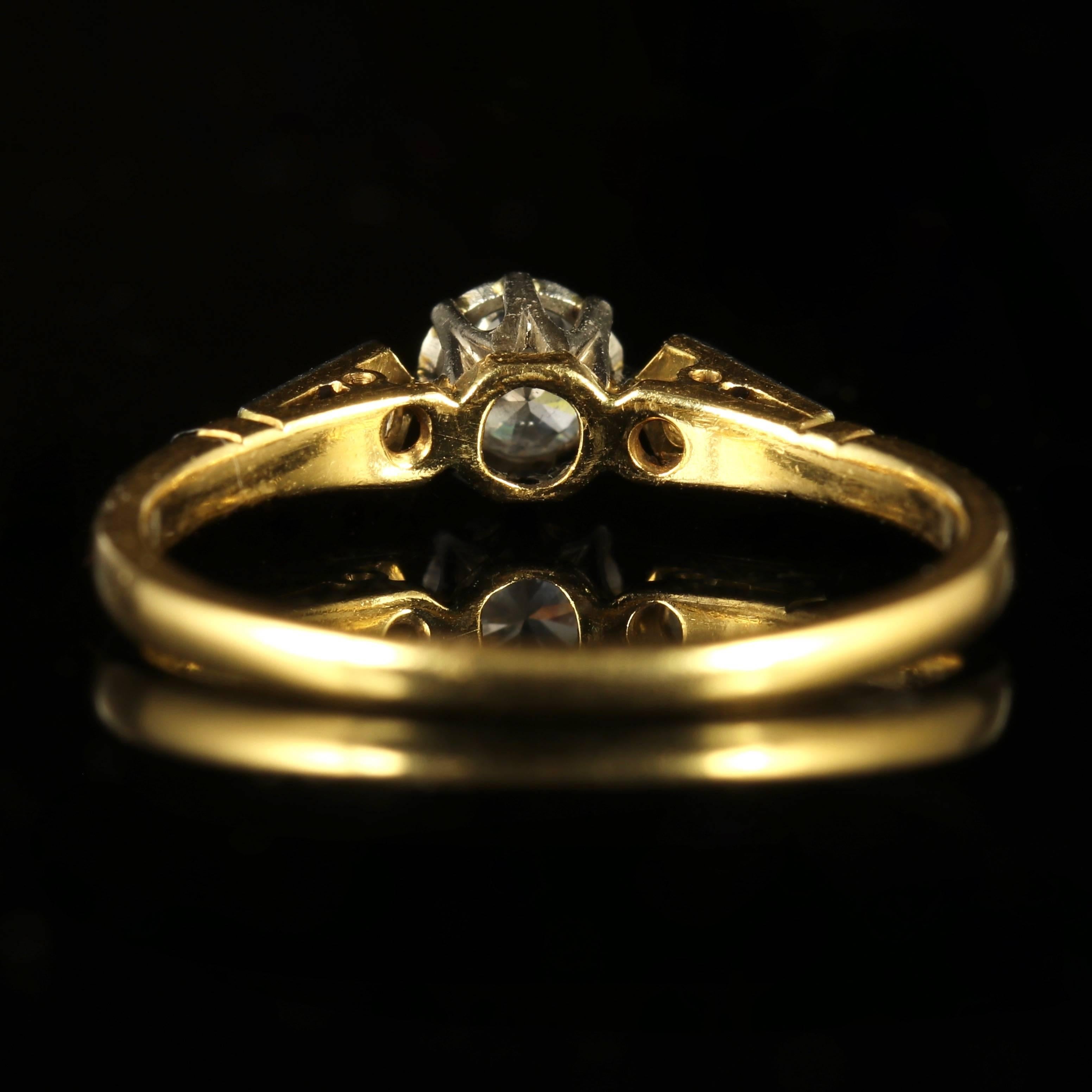 Antique Edwardian Diamond Engagement Ring, circa 1914 In Excellent Condition In Lancaster, Lancashire