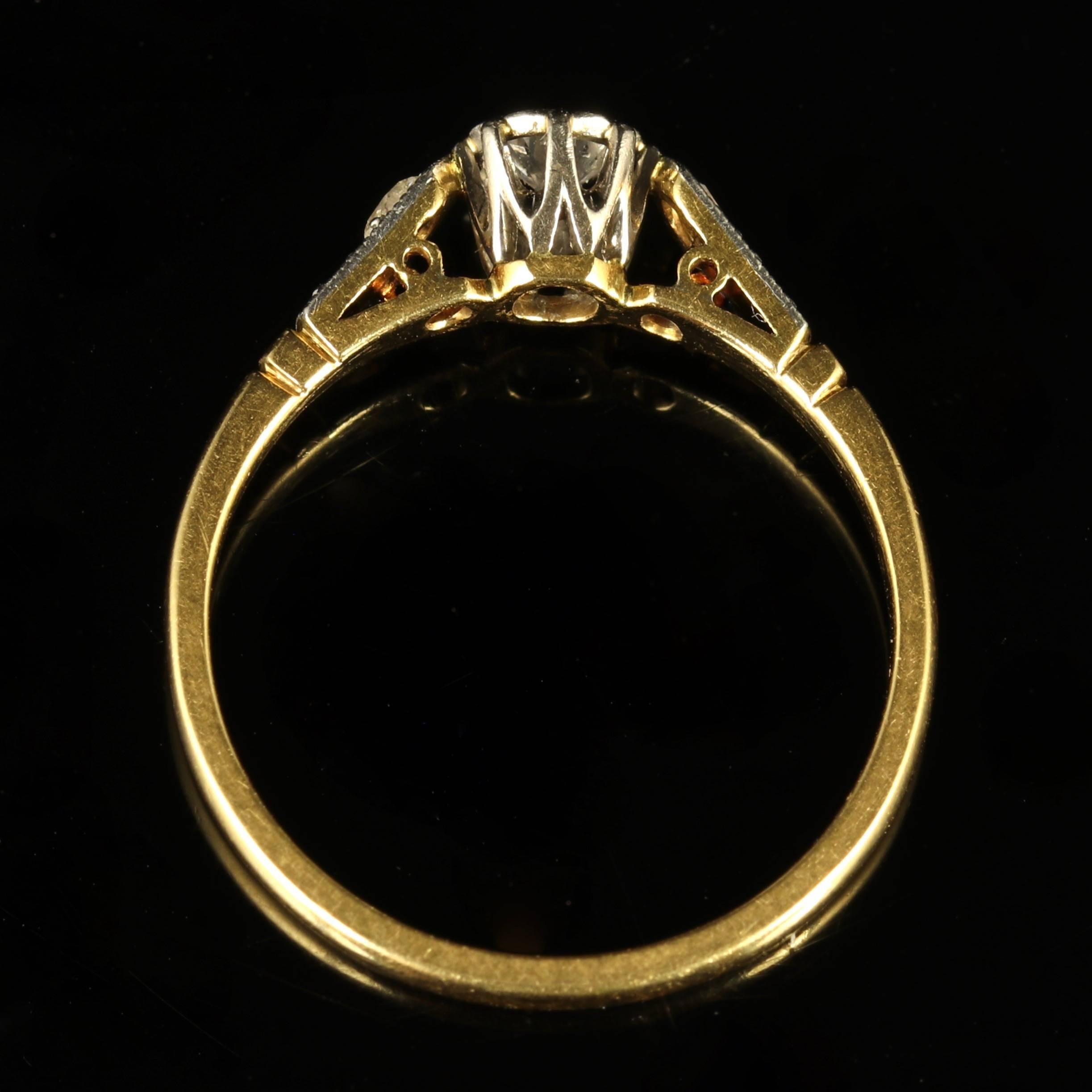 Antique Edwardian Diamond Engagement Ring, circa 1914 1
