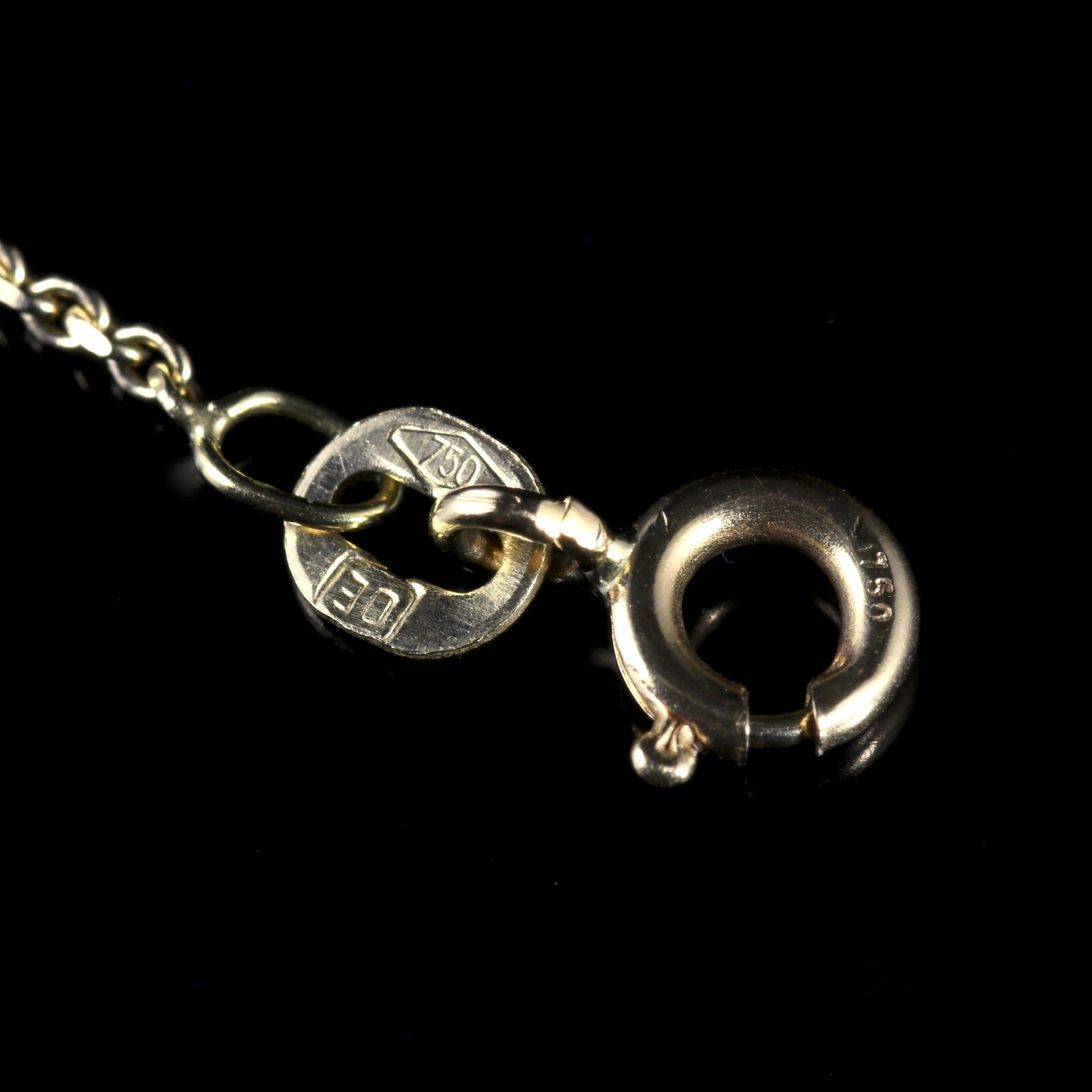 Antique Aquamarine Diamond Pendant Necklace 3