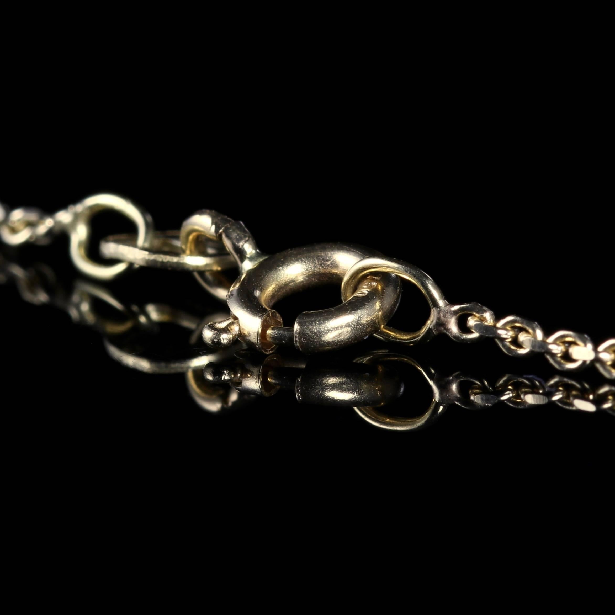 Antique Aquamarine Diamond Pendant Necklace 1