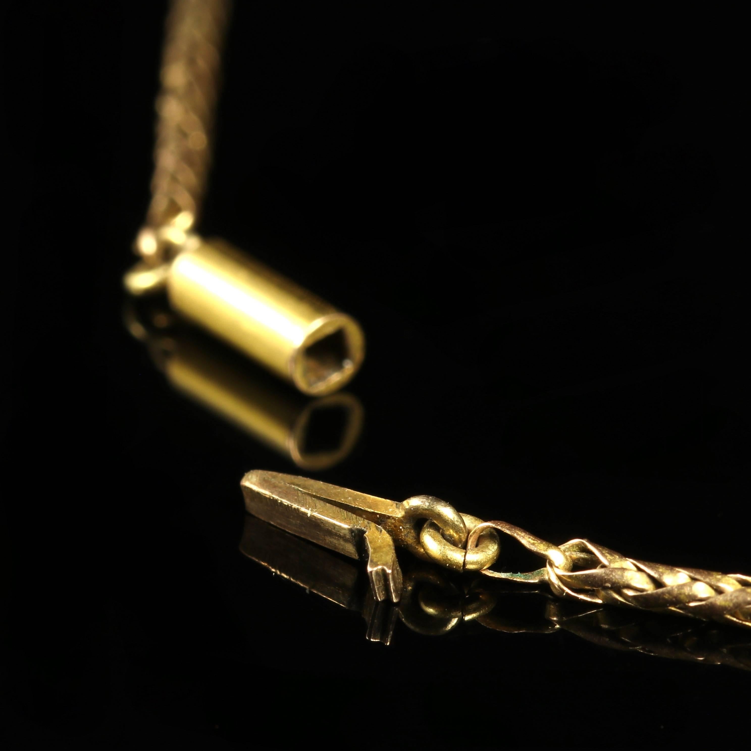 Antique Victorian Gold Pearl Plait Chain, Circa 1895 For Sale 4