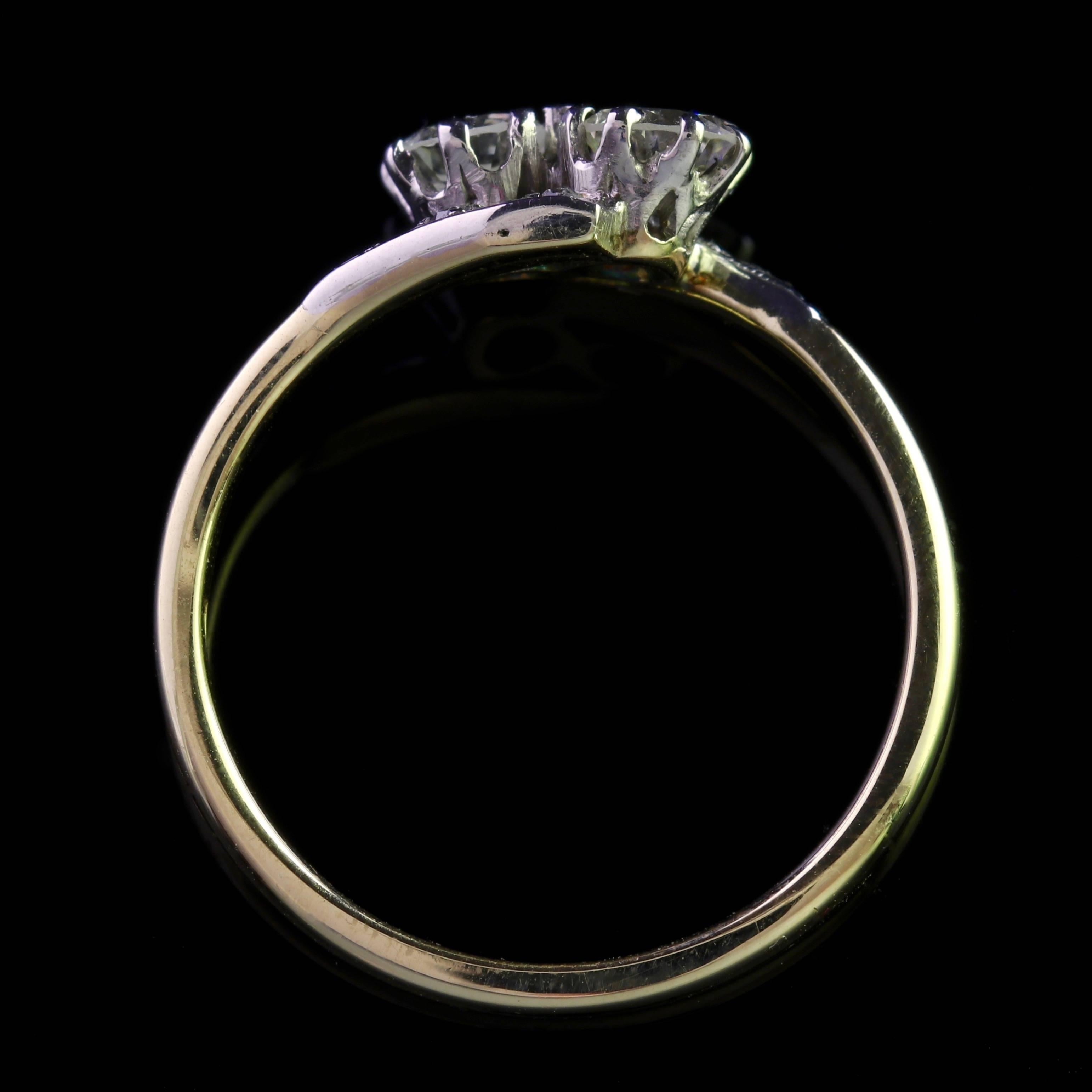 Antique Edwardian Diamond Twist Engagement Ring, circa 1910 1