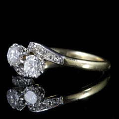 Antique Edwardian Diamond Twist Engagement Ring, circa 1910