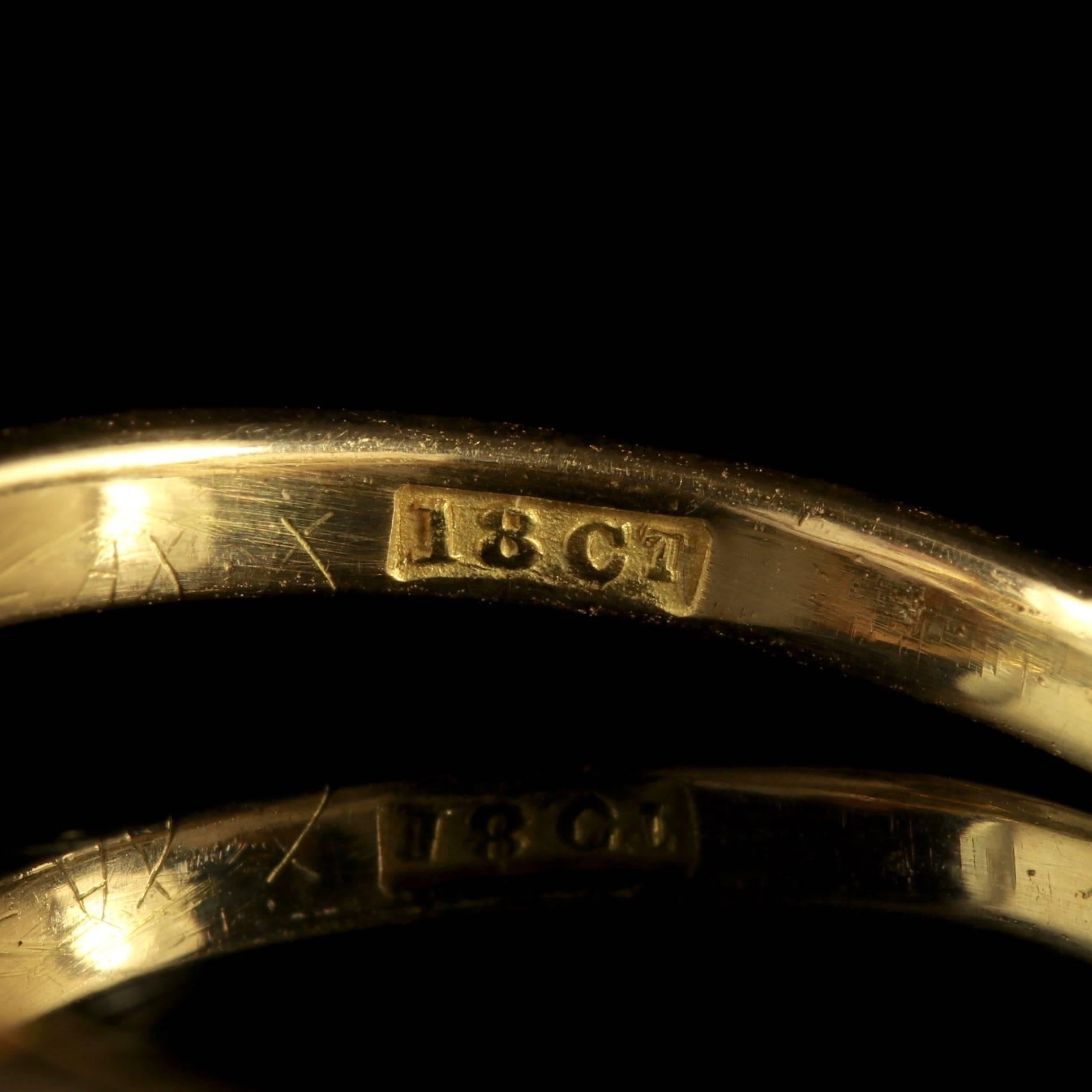 Antique Victorian Diamond Cluster Engagement Ring 1