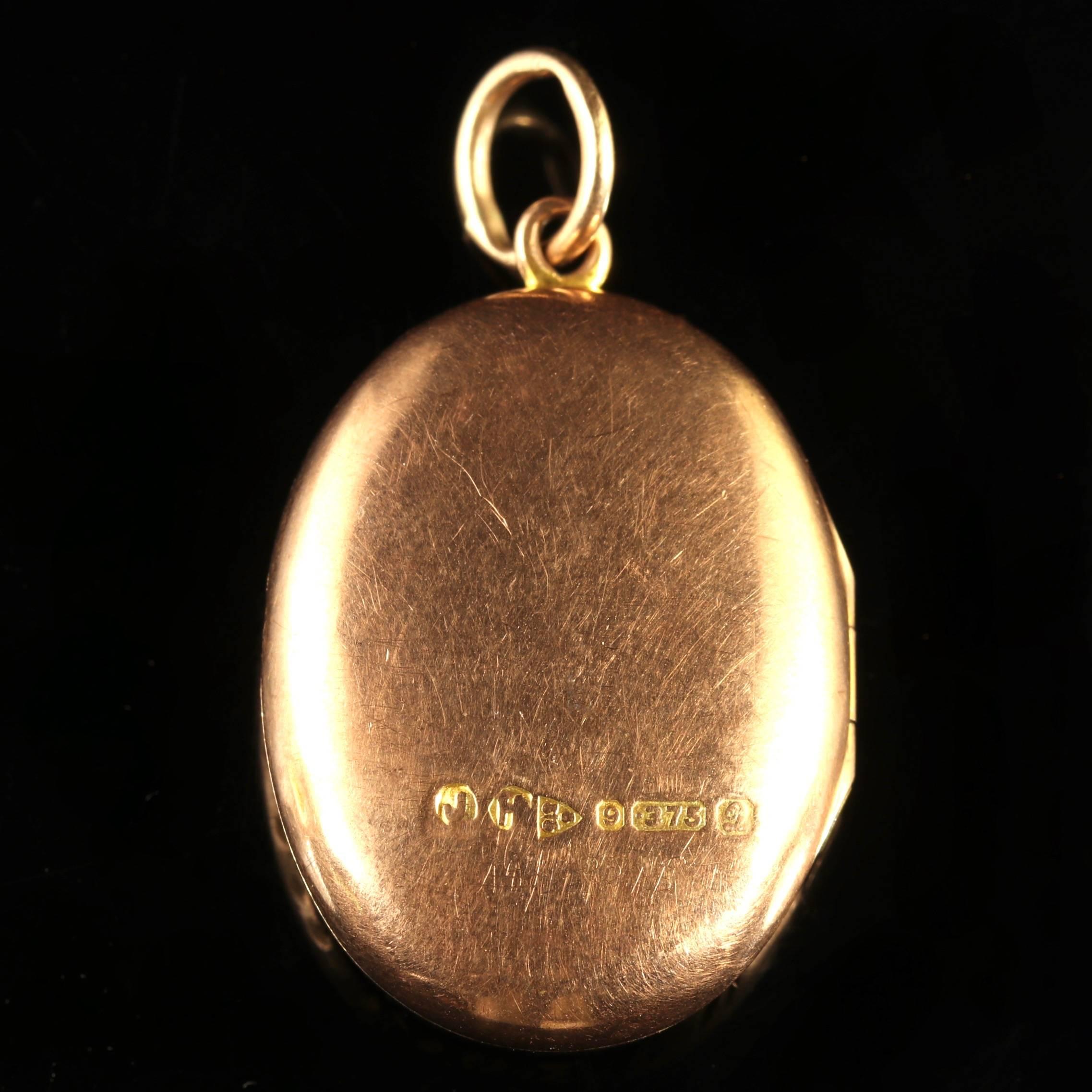 antique rose gold locket