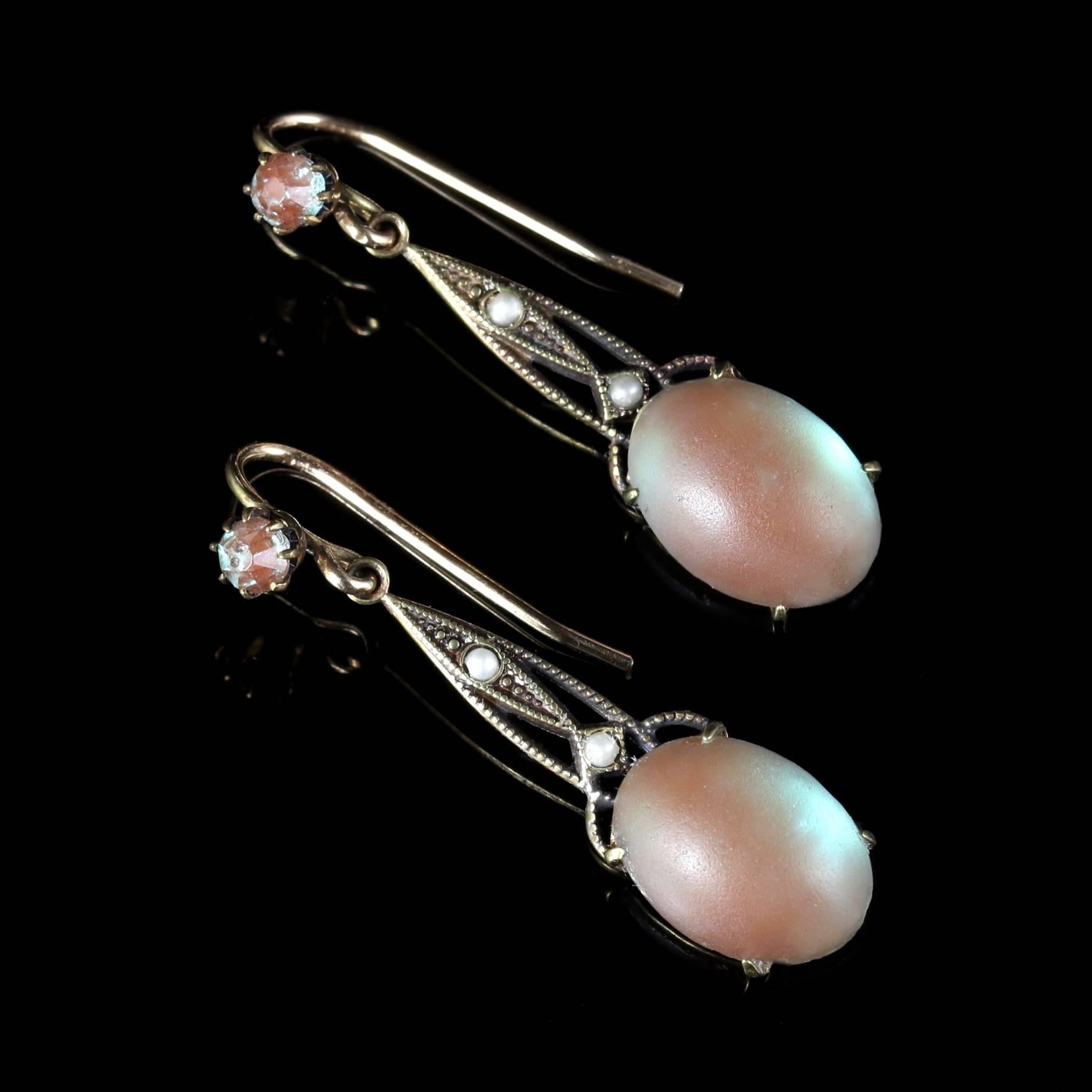 Antique Victorian Saphiret and Pearl Silver Gold Earrings, circa 1900 In Excellent Condition In Lancaster, Lancashire