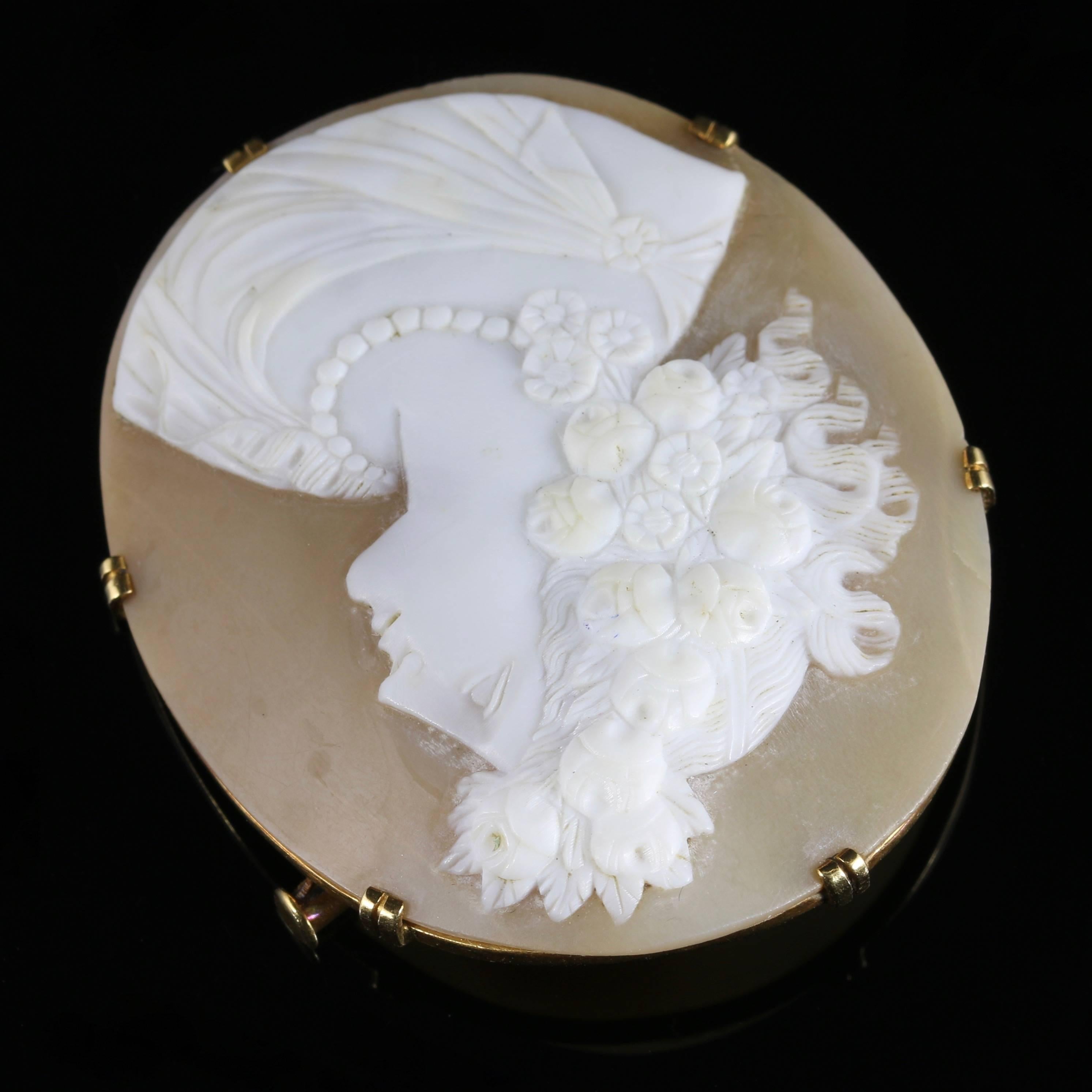 victorian cameo brooch