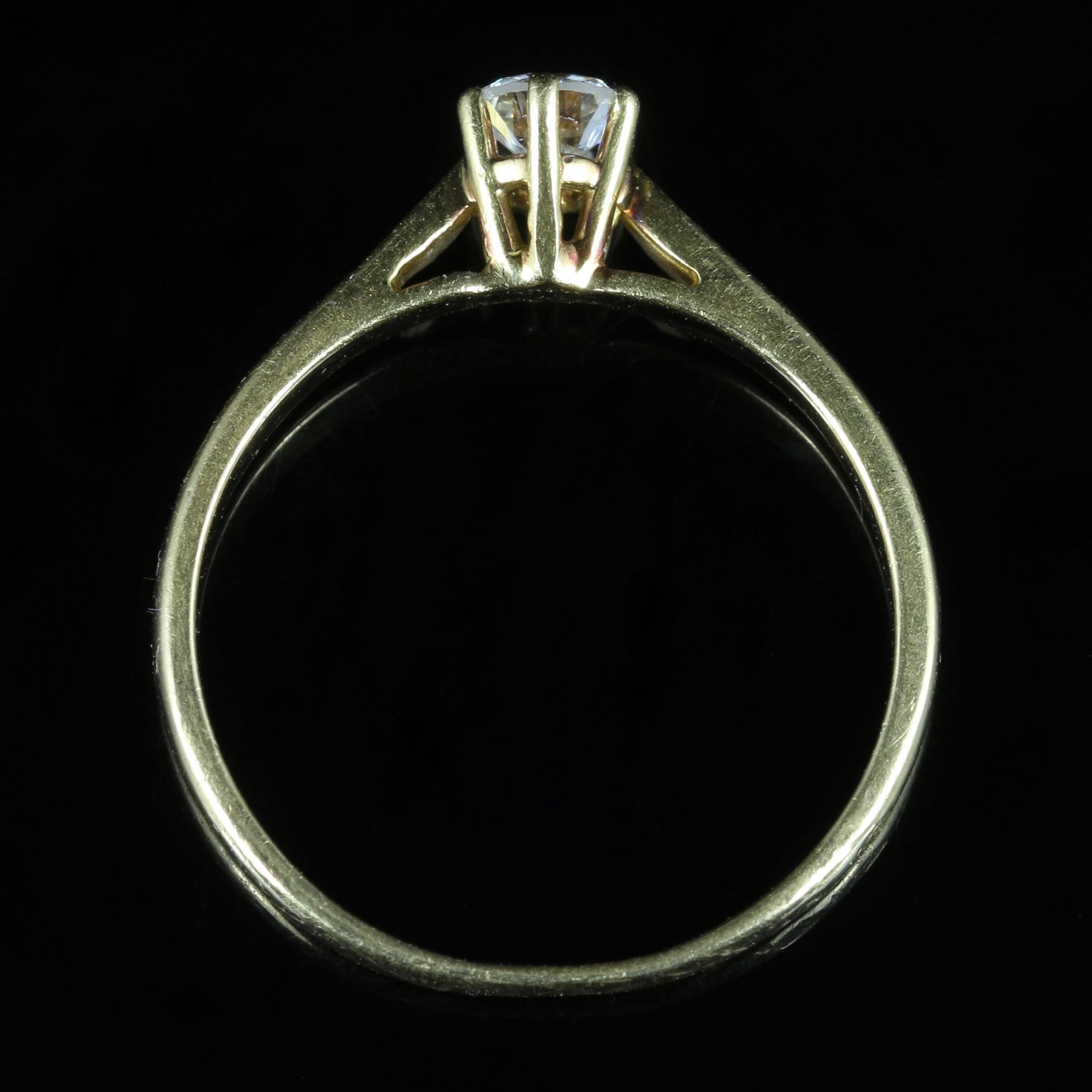 Antique Victorian Diamond Solitaire Engagement Ring, circa 1900 1
