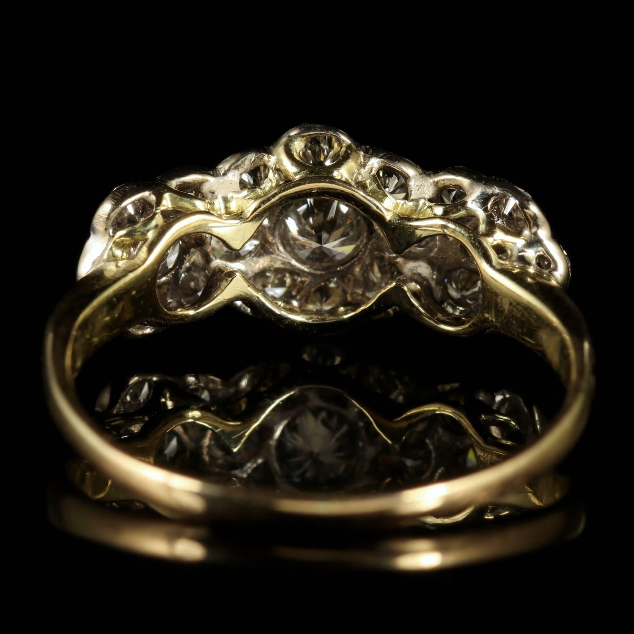 antique cluster ring